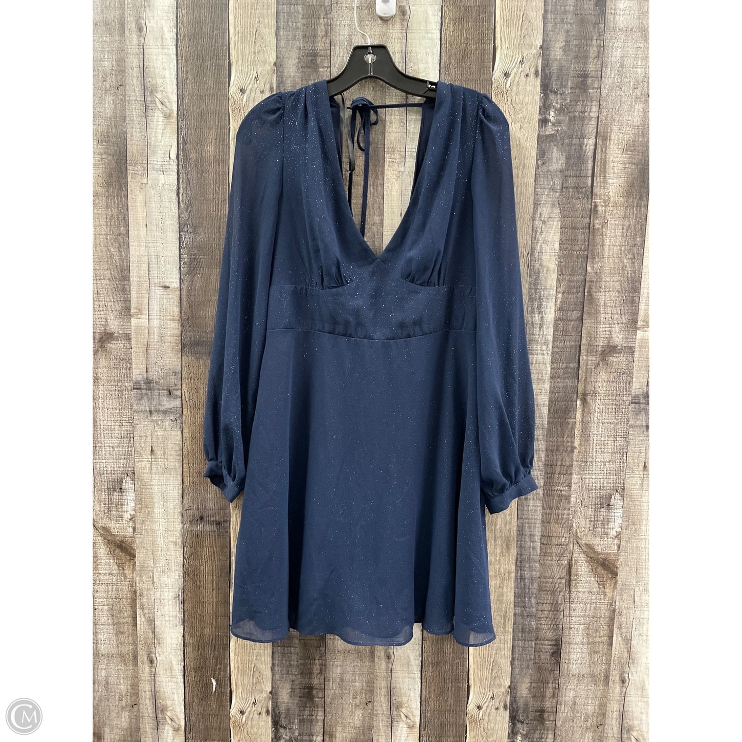 Dress Casual Midi By Cmc In Blue, Size: 14