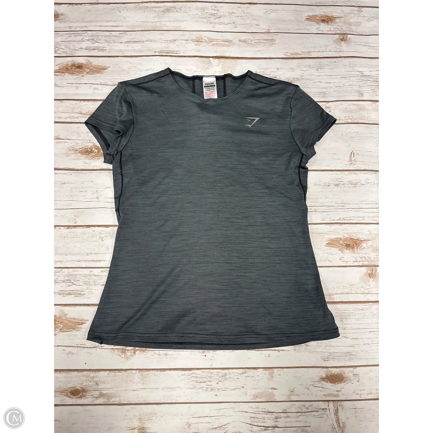 Athletic Top Short Sleeve By Gym Shark In Grey, Size: S