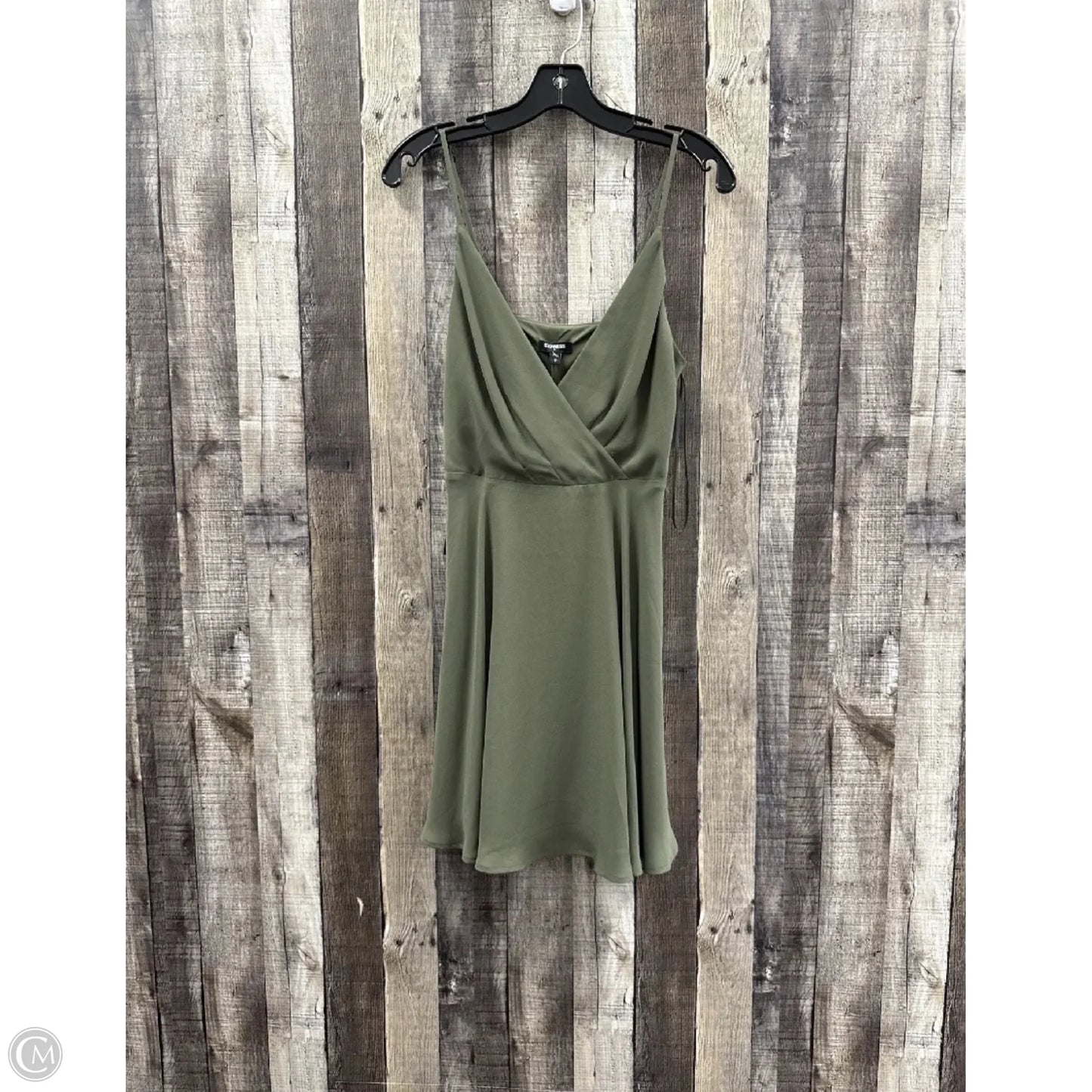 Dress Casual Short By Express In Green, Size: S