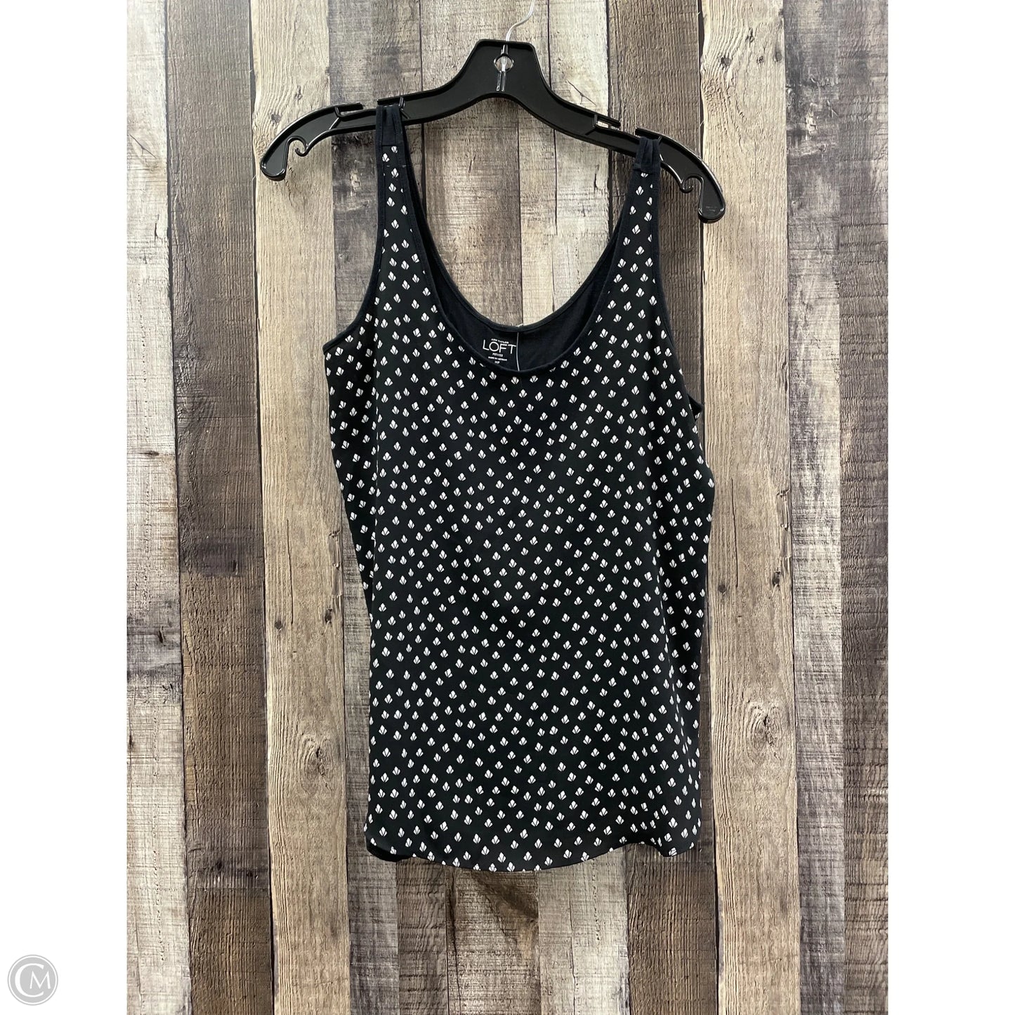 Top Sleeveless By Loft In Black, Size: M