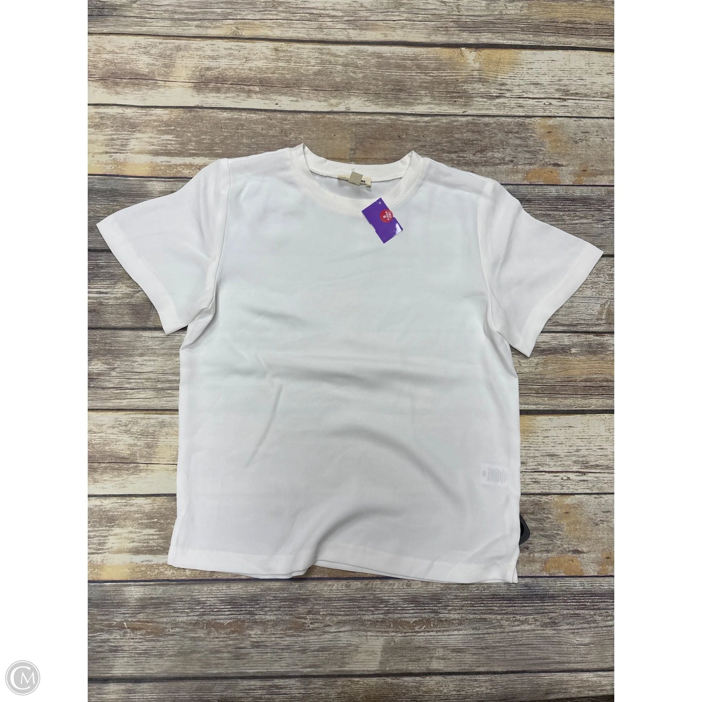 Top Short Sleeve By Open Edit In White, Size: Xs
