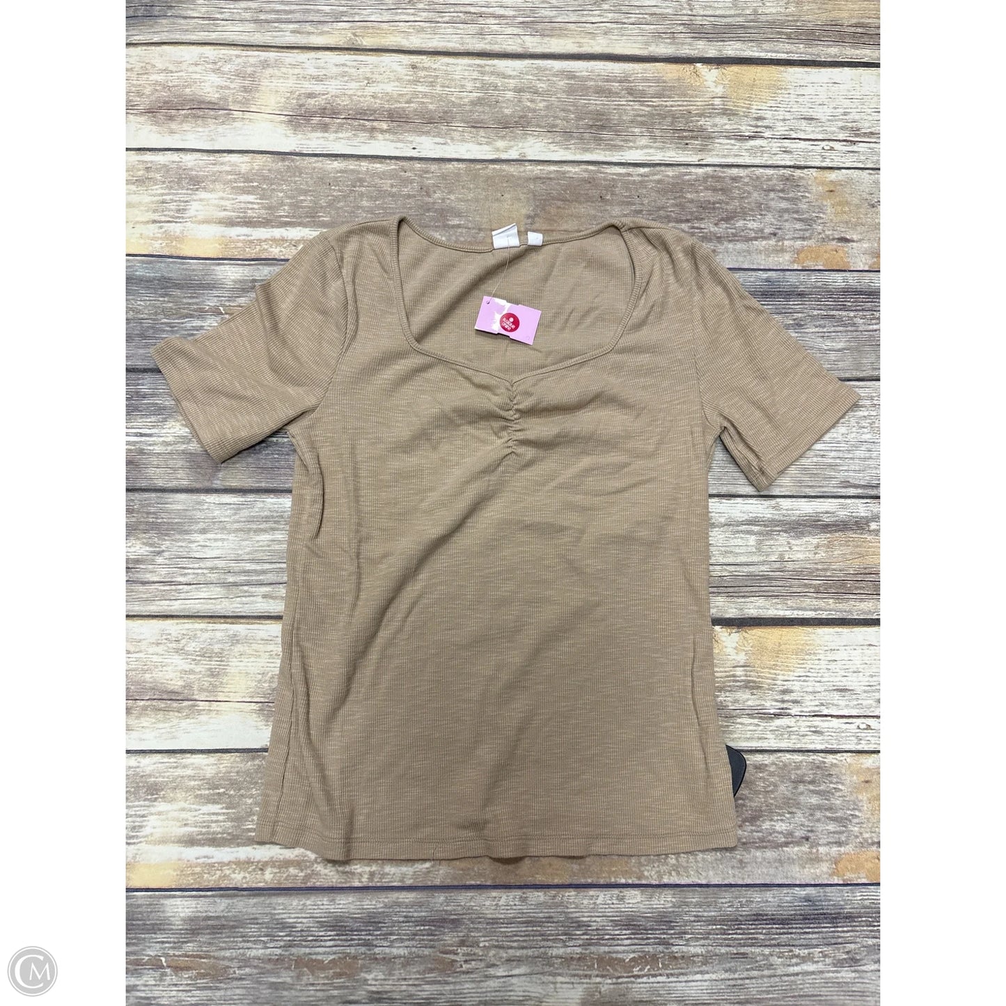 Top Short Sleeve By Gap In Brown, Size: M