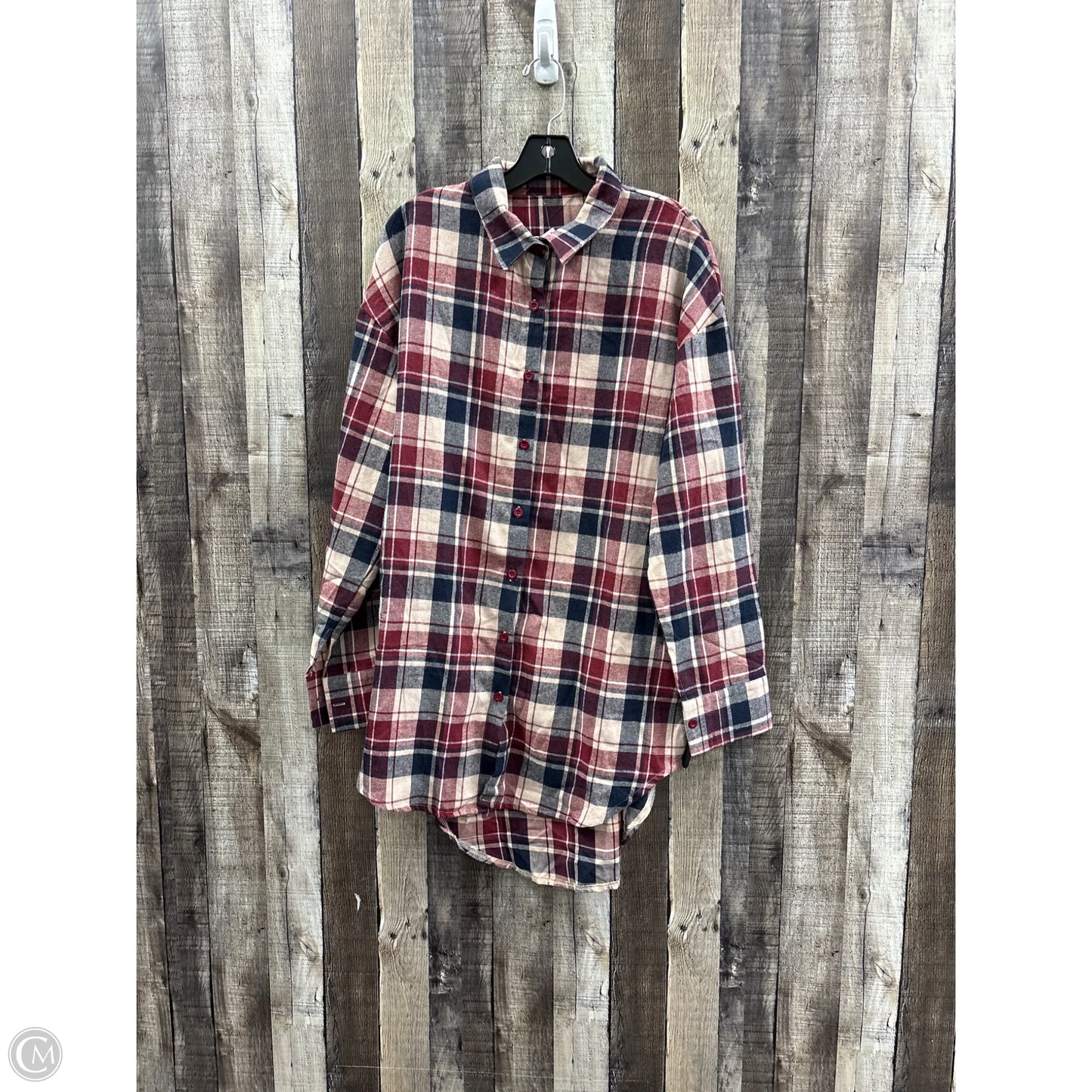Dress Casual Midi By Cmf In Red, Size: Xl