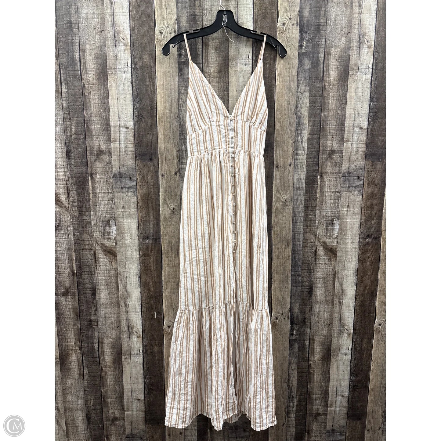 Dress Casual Maxi By Abercrombie And Fitch In Striped Pattern, Size: S