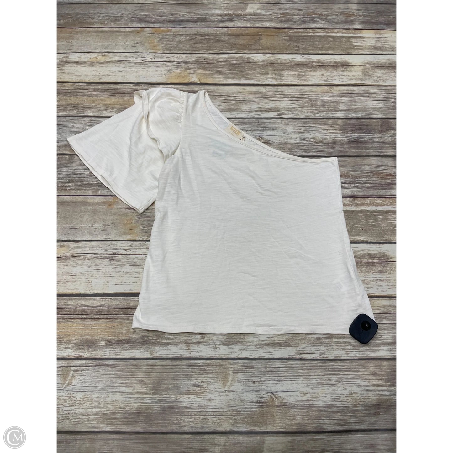 Top Short Sleeve By Nation Ltd In Cream, Size: S