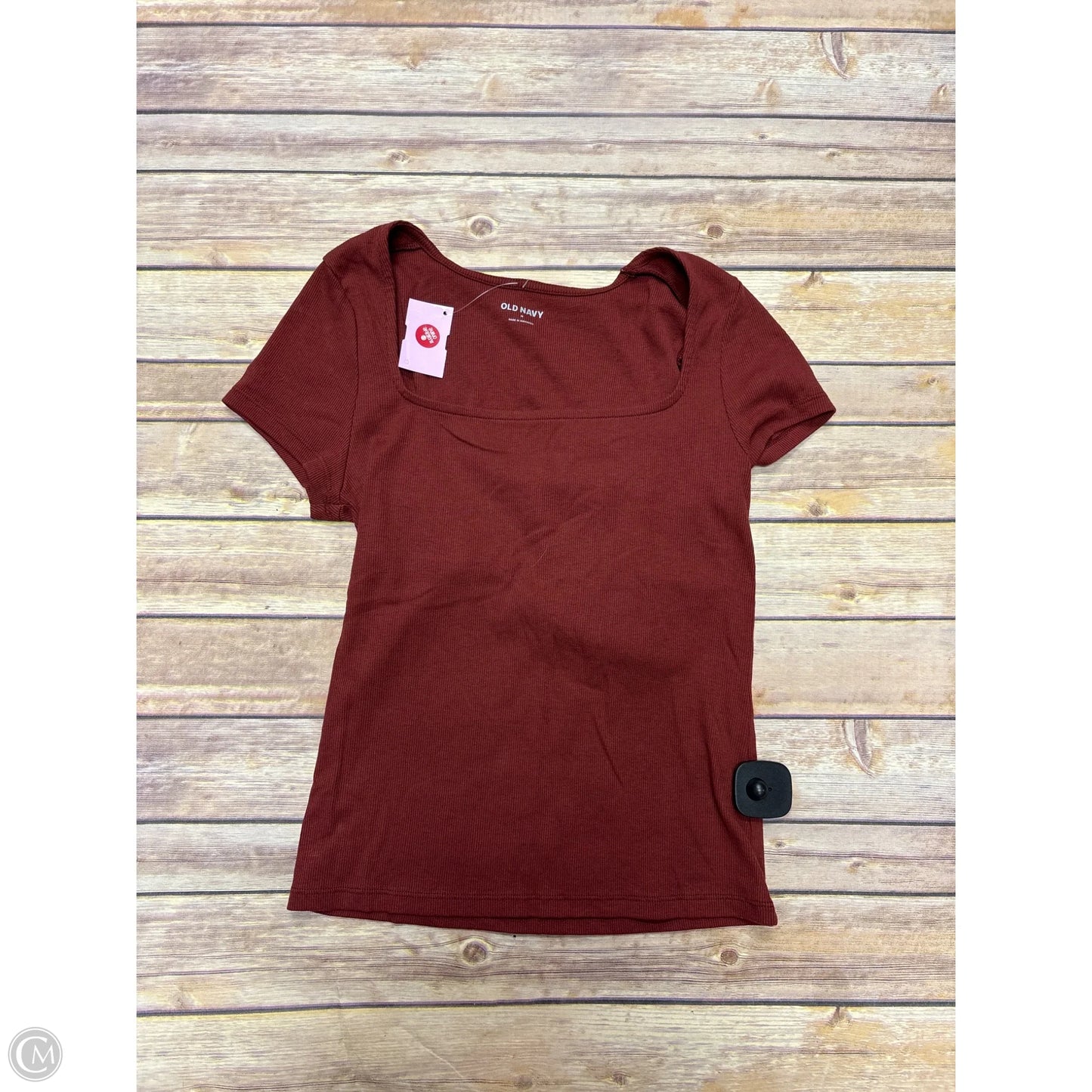 Top Short Sleeve Basic By Old Navy In Red, Size: M