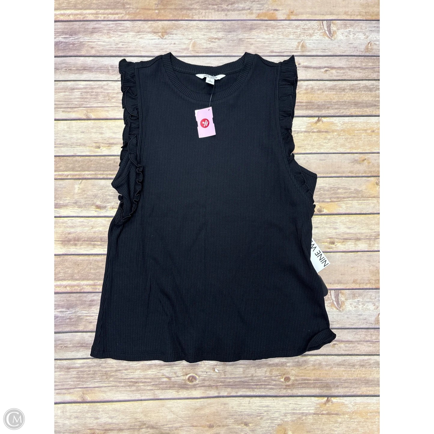 Top Sleeveless By Nine West In Black, Size: L