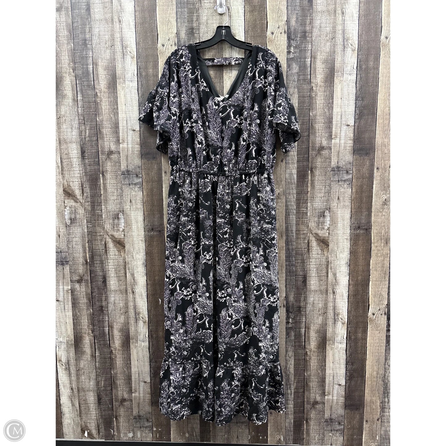 Dress Casual Maxi By New York And Co In Black, Size: 1x