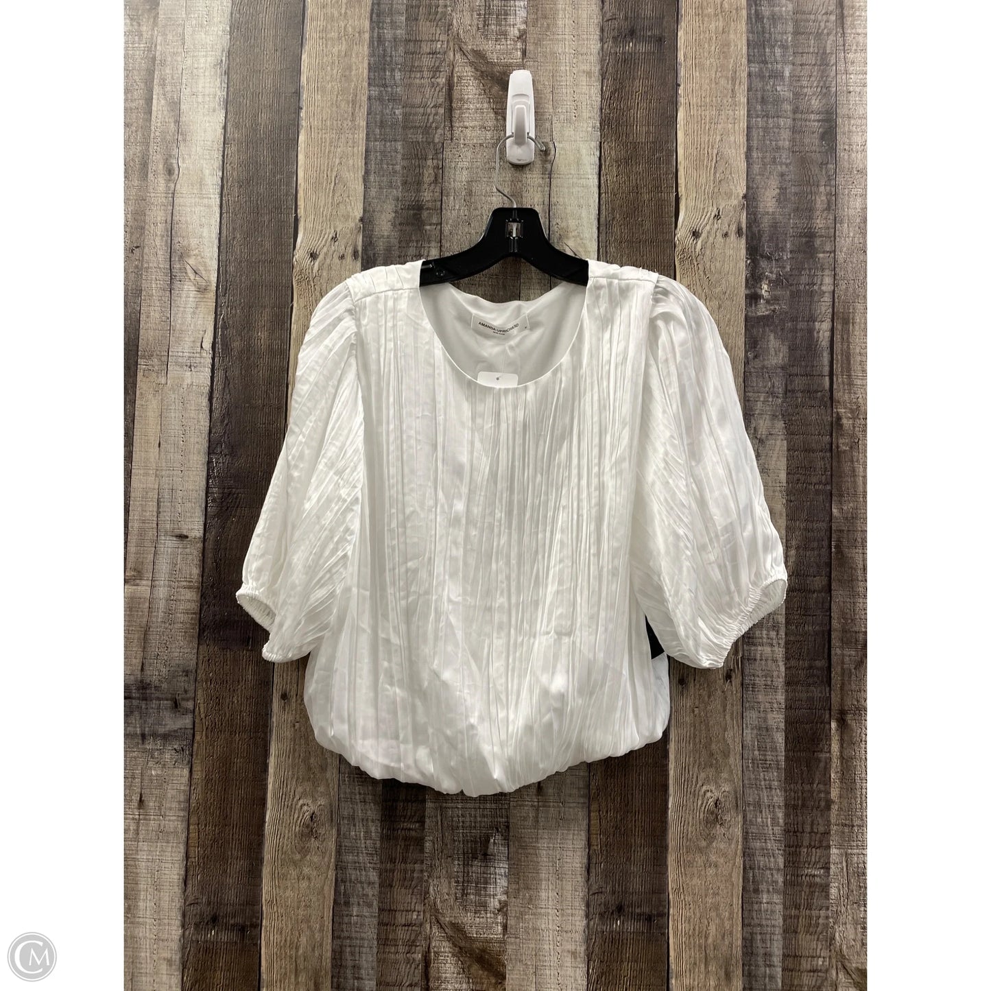 Top Long Sleeve By Amanda Uprichard In White, Size: M