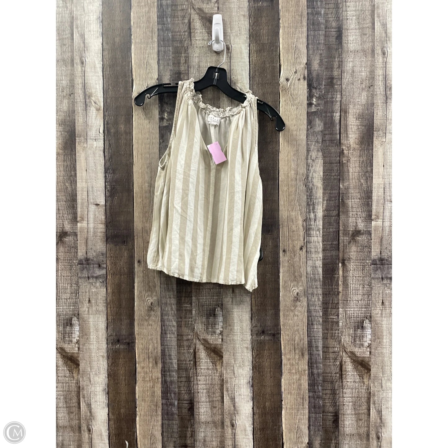 Tank Top By Velvet In Striped Pattern, Size: S
