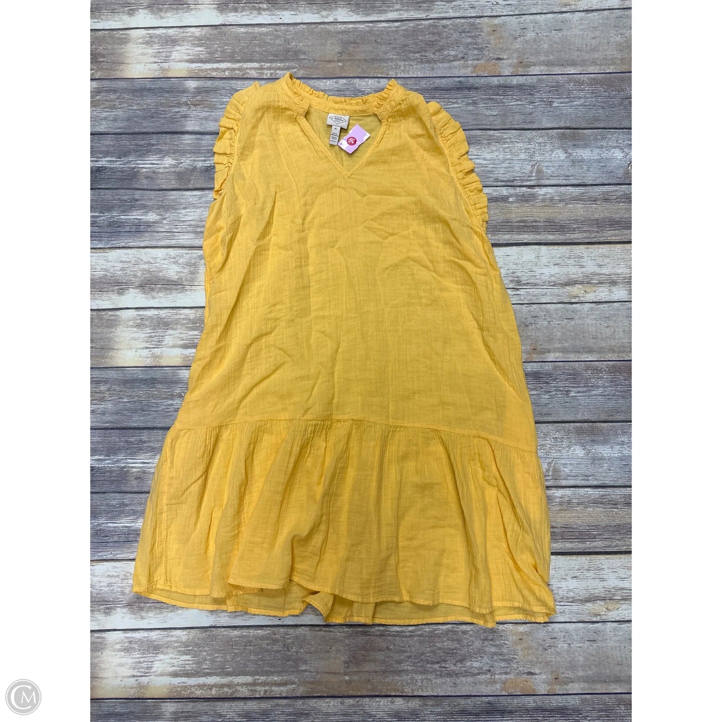 Dress Casual Short By St Johns Bay In Yellow, Size: Xl