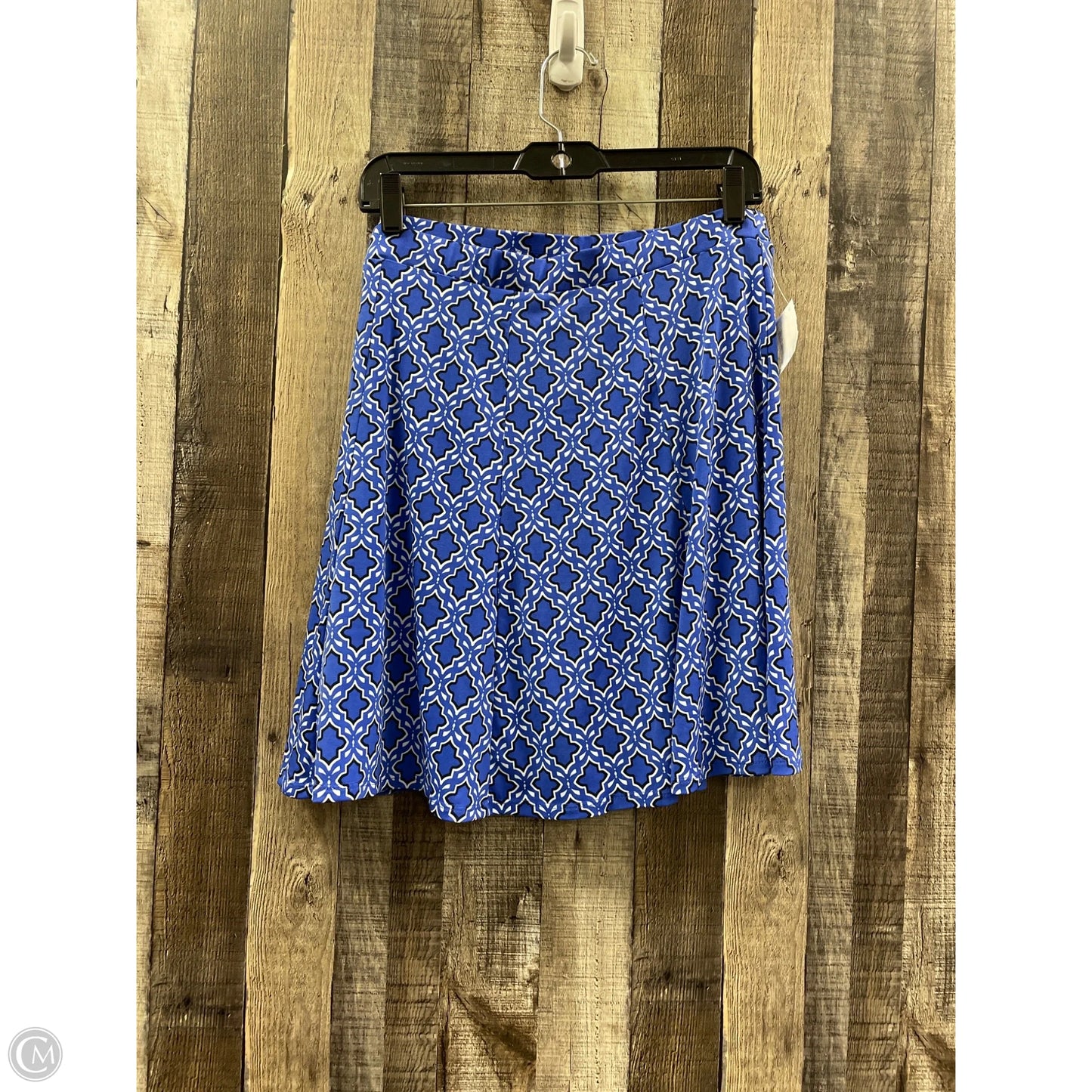 Skirt Mini & Short By Susan Graver In Blue, Size: L
