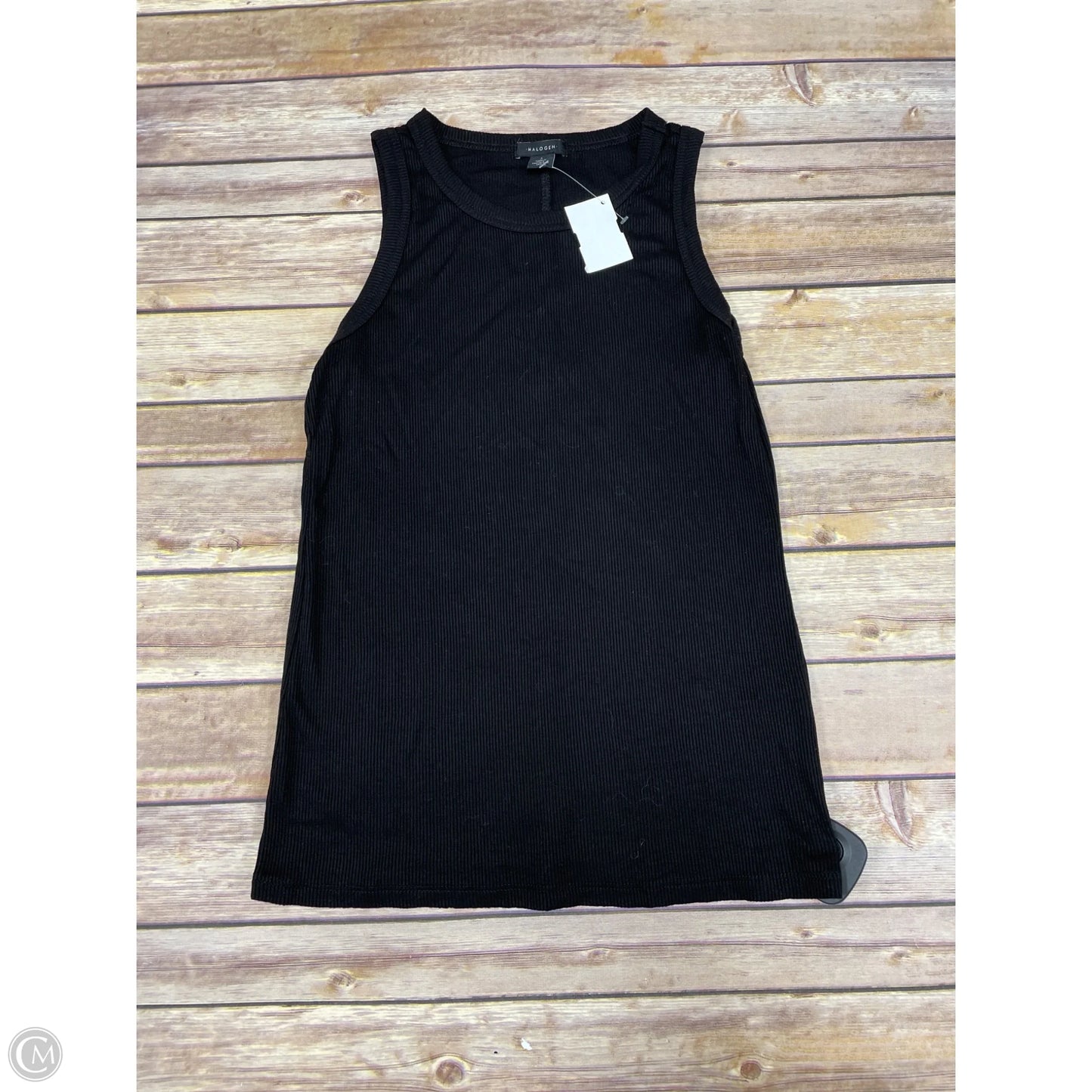 Top Sleeveless Basic By Halogen In Black, Size: S