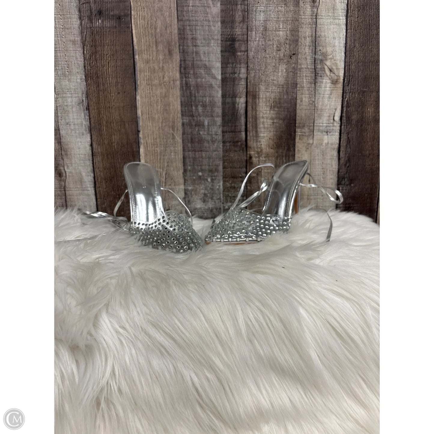 Shoes Heels Stiletto By Azalea Wang In Silver, Size: 8