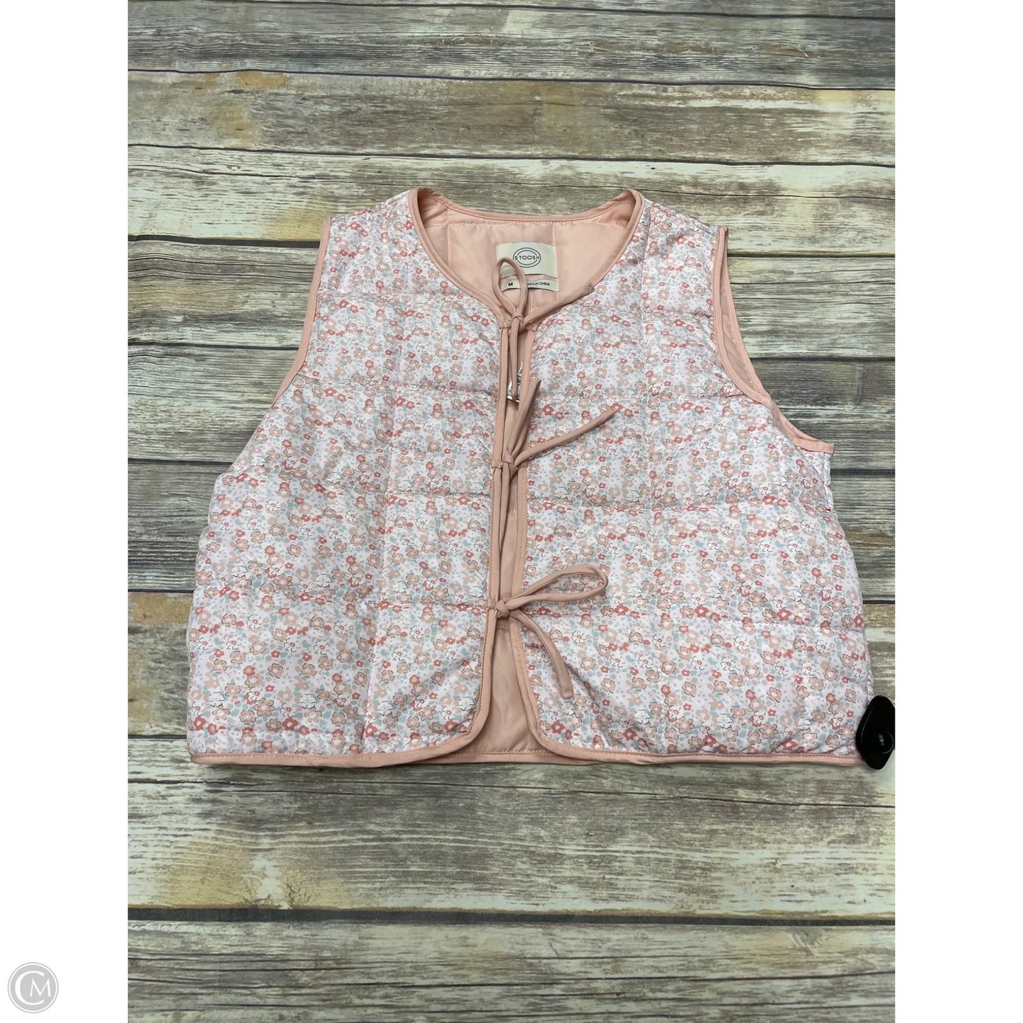 Vest Puffer & Quilted By Stoosh In Peach, Size: M