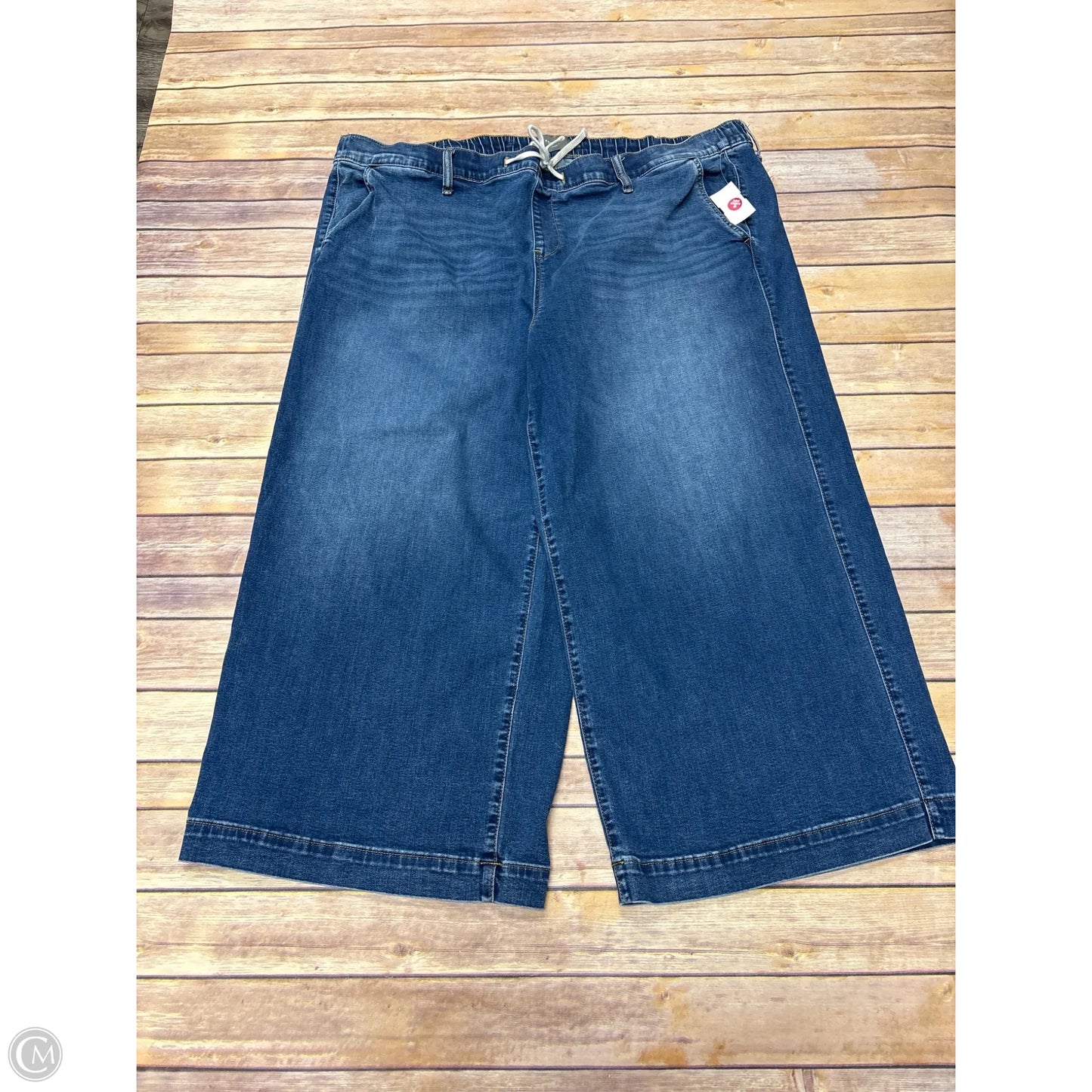 Jeans Wide Leg By Torrid In Blue Denim, Size: 26