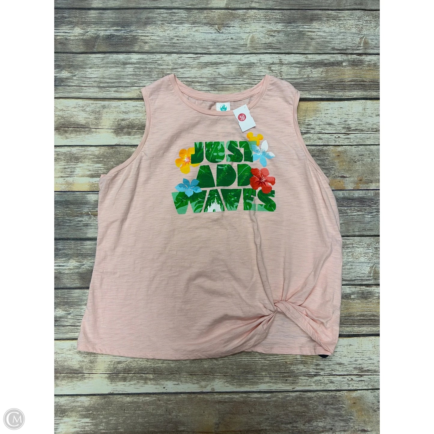 Tank Top By Disney In Pink, Size: 1x