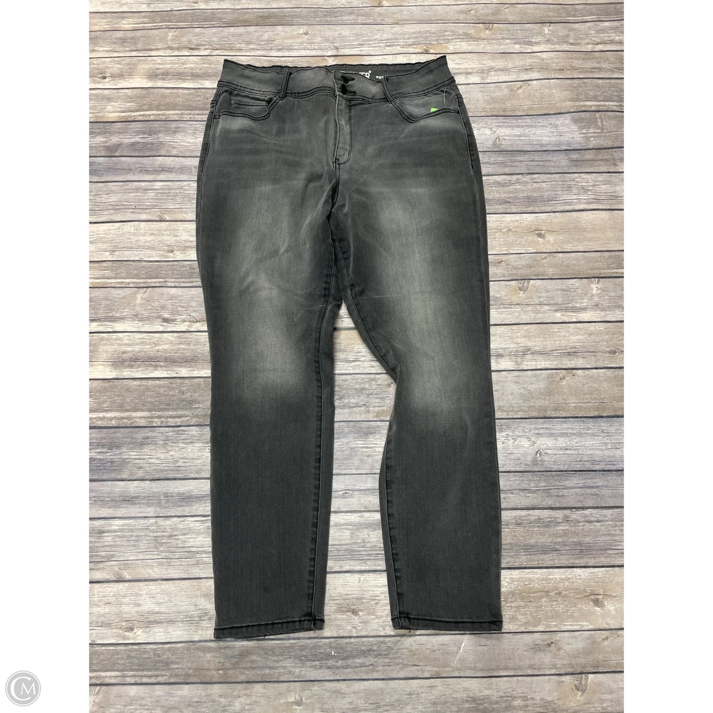 Jeans Skinny By Wallflower In Grey, Size: 16