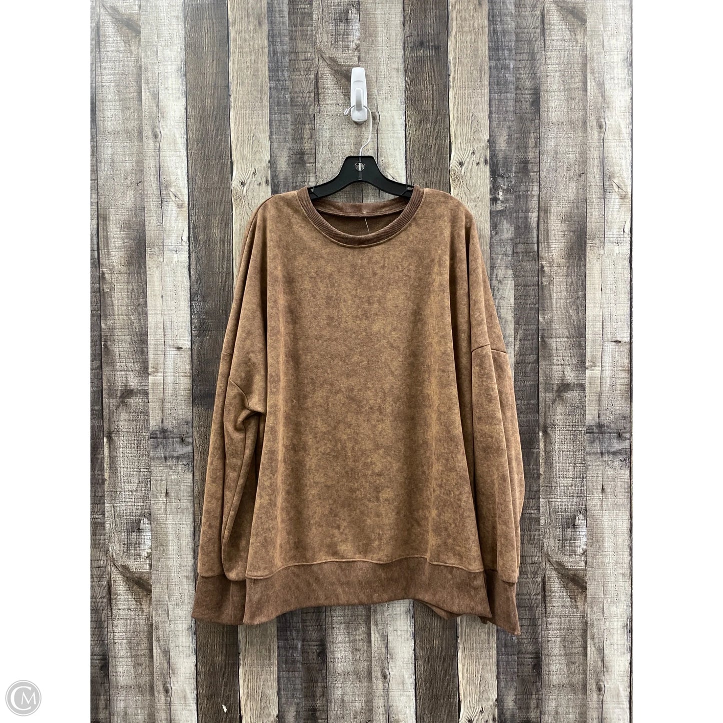 Sweatshirt Crewneck By Cme In Tan, Size: 2x
