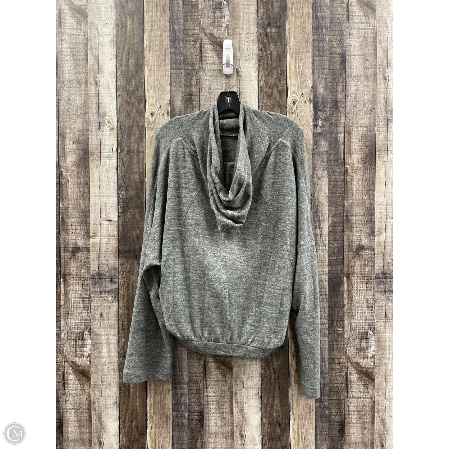 Sweatshirt Hoodie By Prana In Grey, Size: L