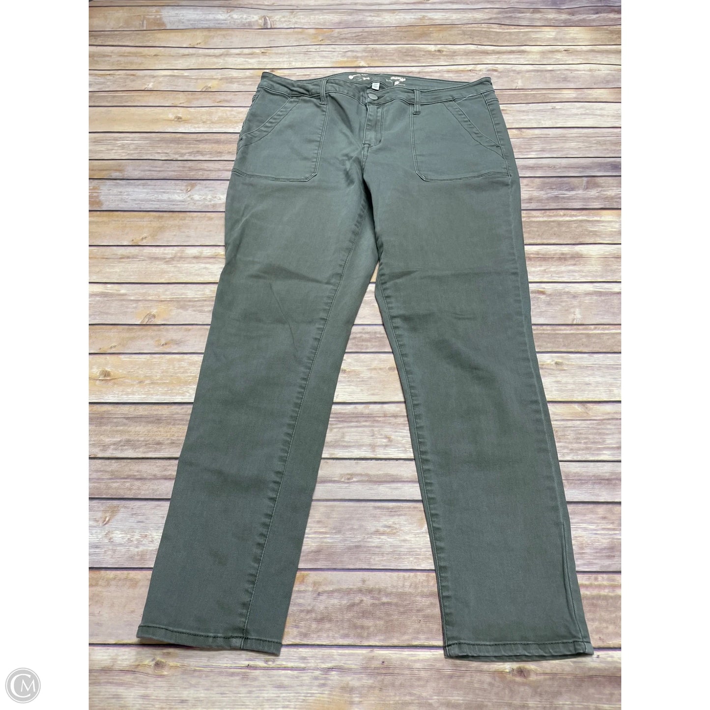 Jeans Skinny By Seven 7 In Green, Size: 14