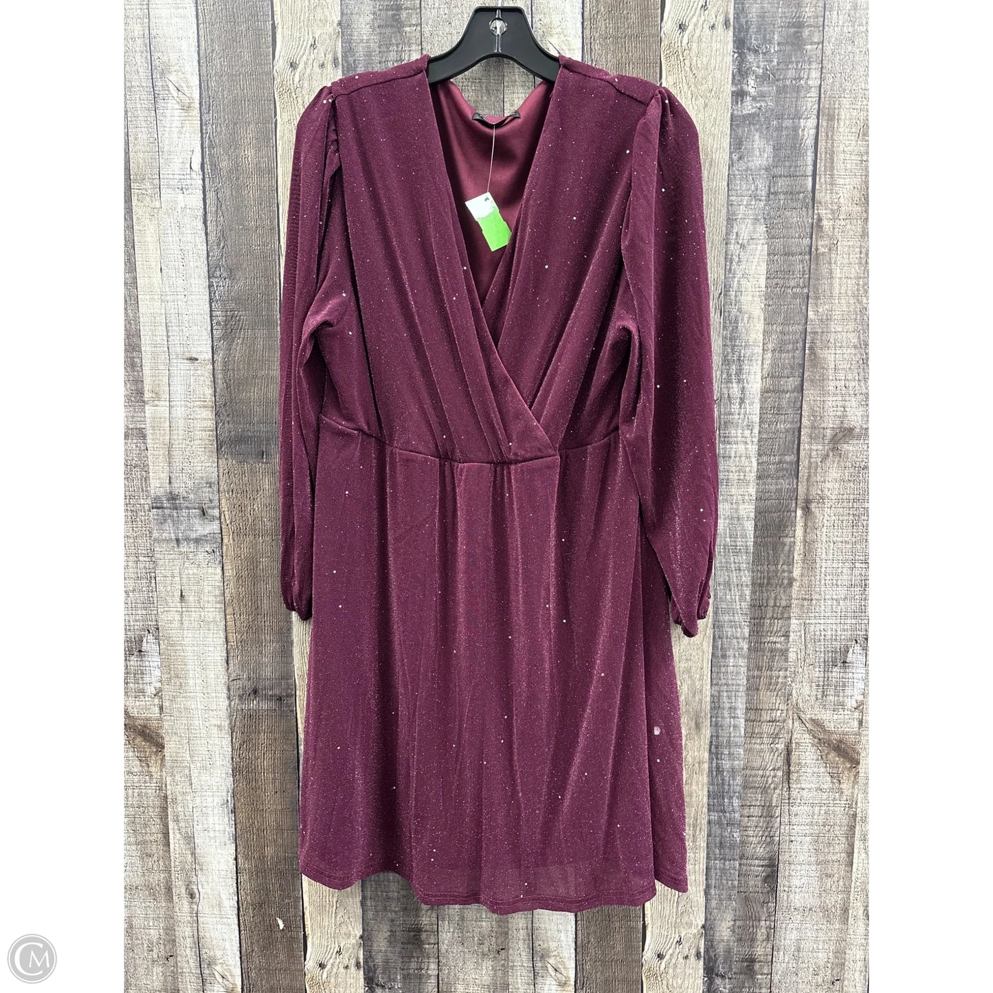 Dress Casual Midi By Shein In Purple, Size: 2x
