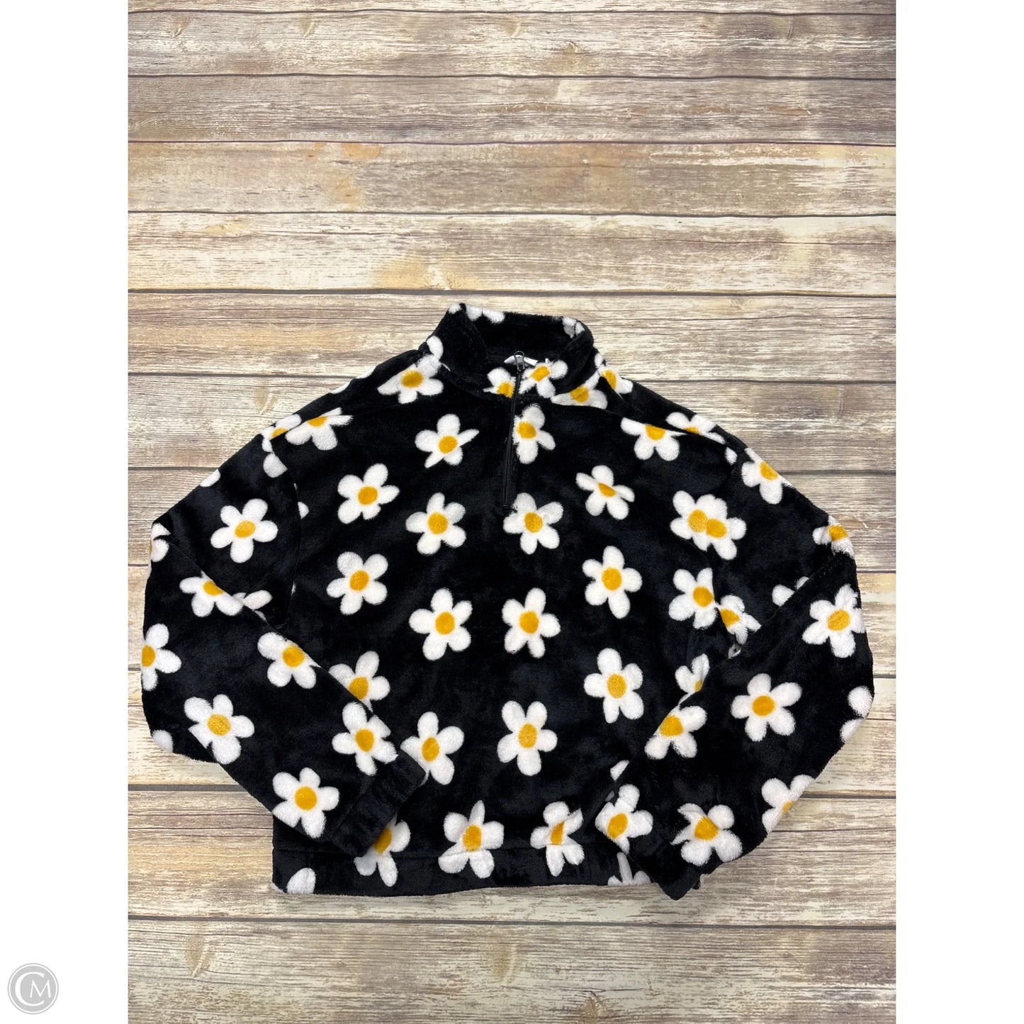 Jacket Fleece By Mighty Fine In Floral Print, Size: Xs
