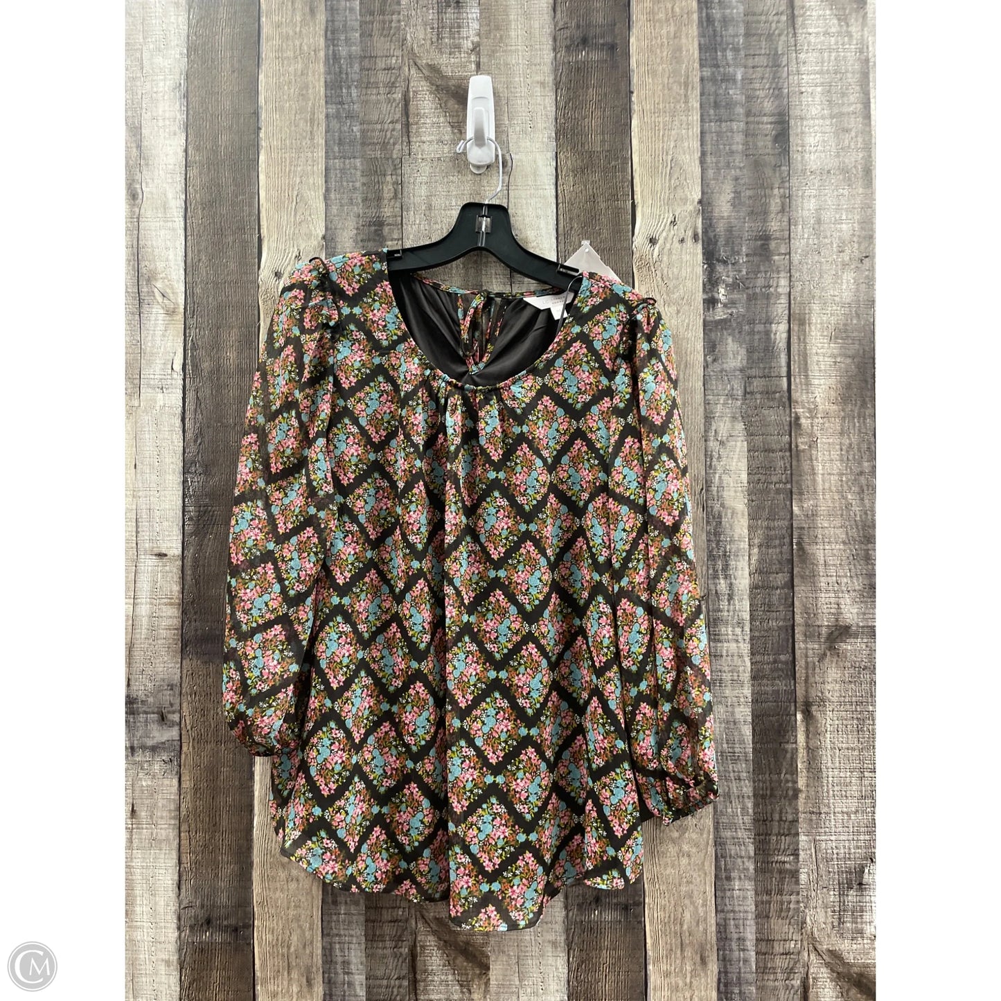 Top Long Sleeve By Lc Lauren Conrad In Multi-colored, Size: M