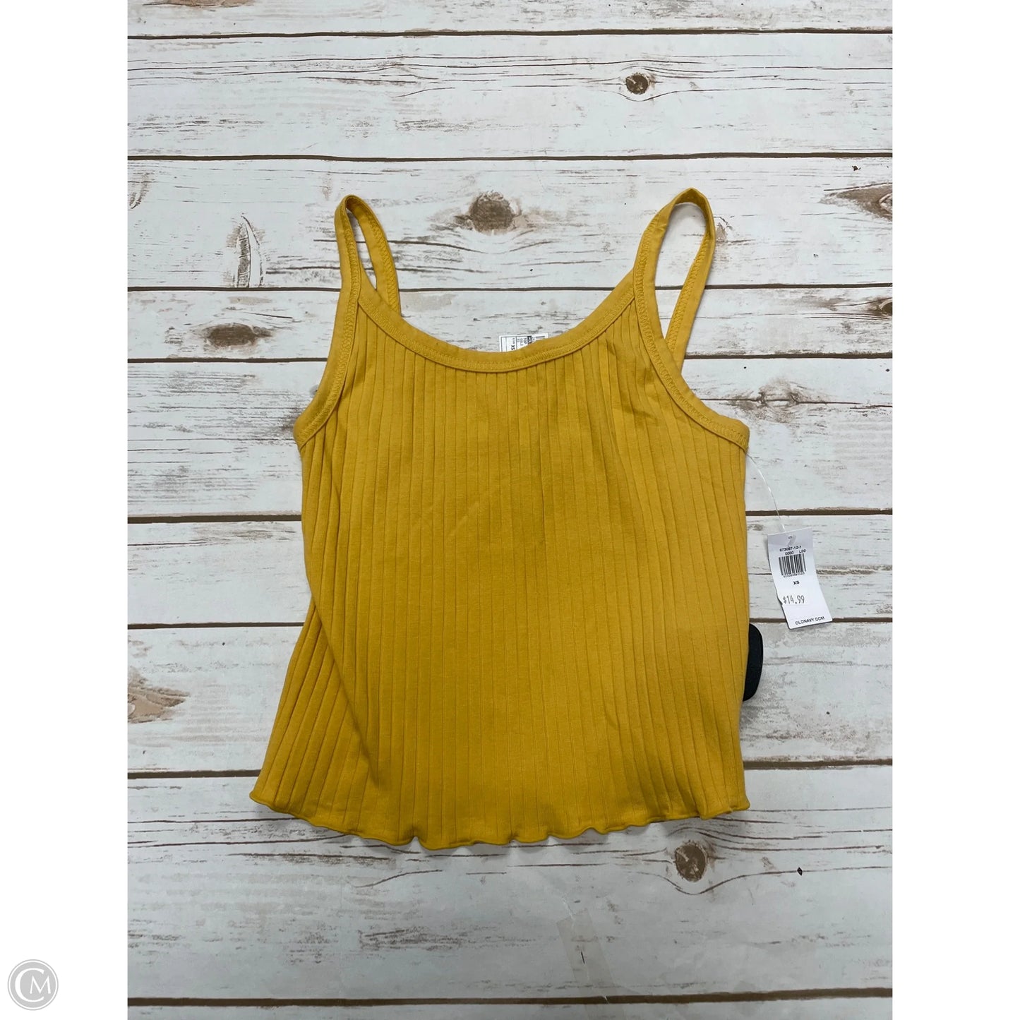 Top Sleeveless By Old Navy In Gold, Size: Xs