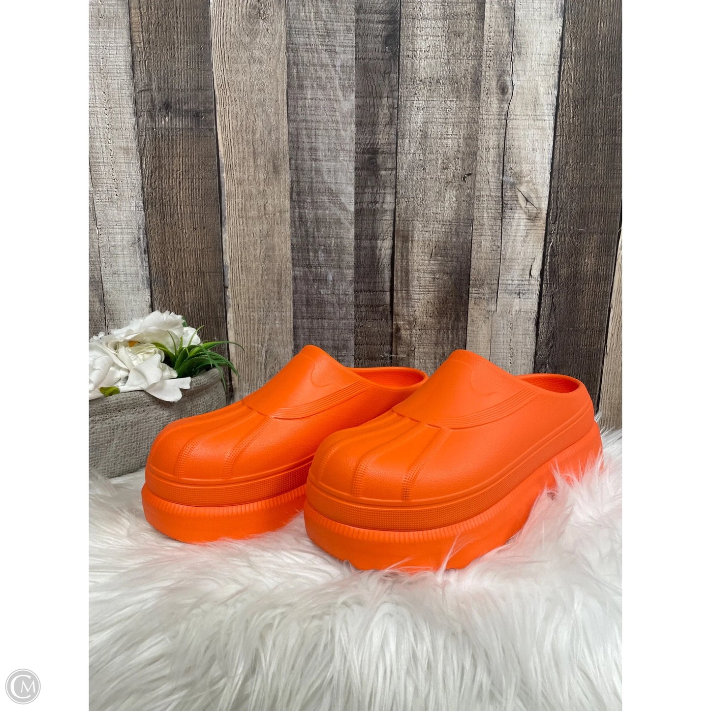 Sandals Heels Wedge By Sorel In Orange, Size: 10