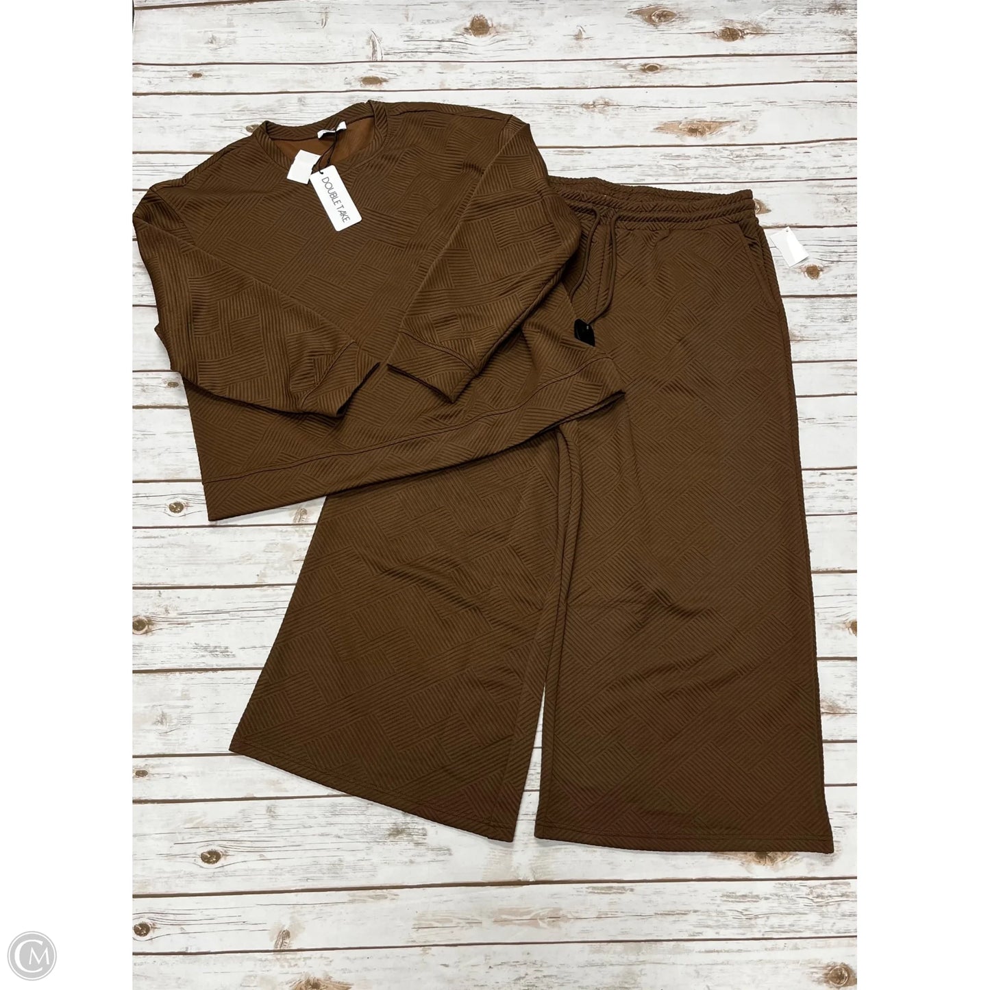 Pants Set 2pc By Cme In Brown, Size: 2x
