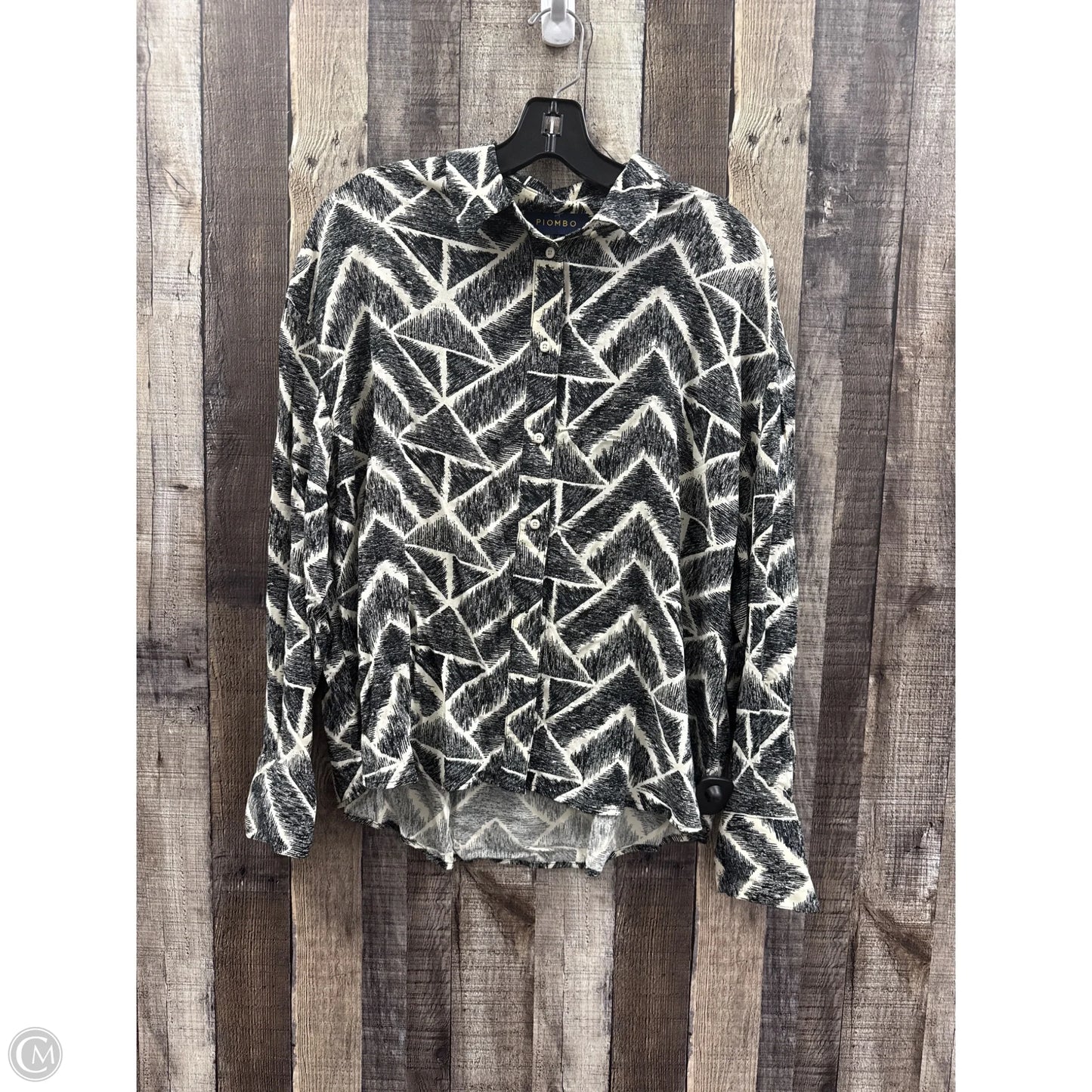 Top Long Sleeve By Cme In Multi-colored, Size: M