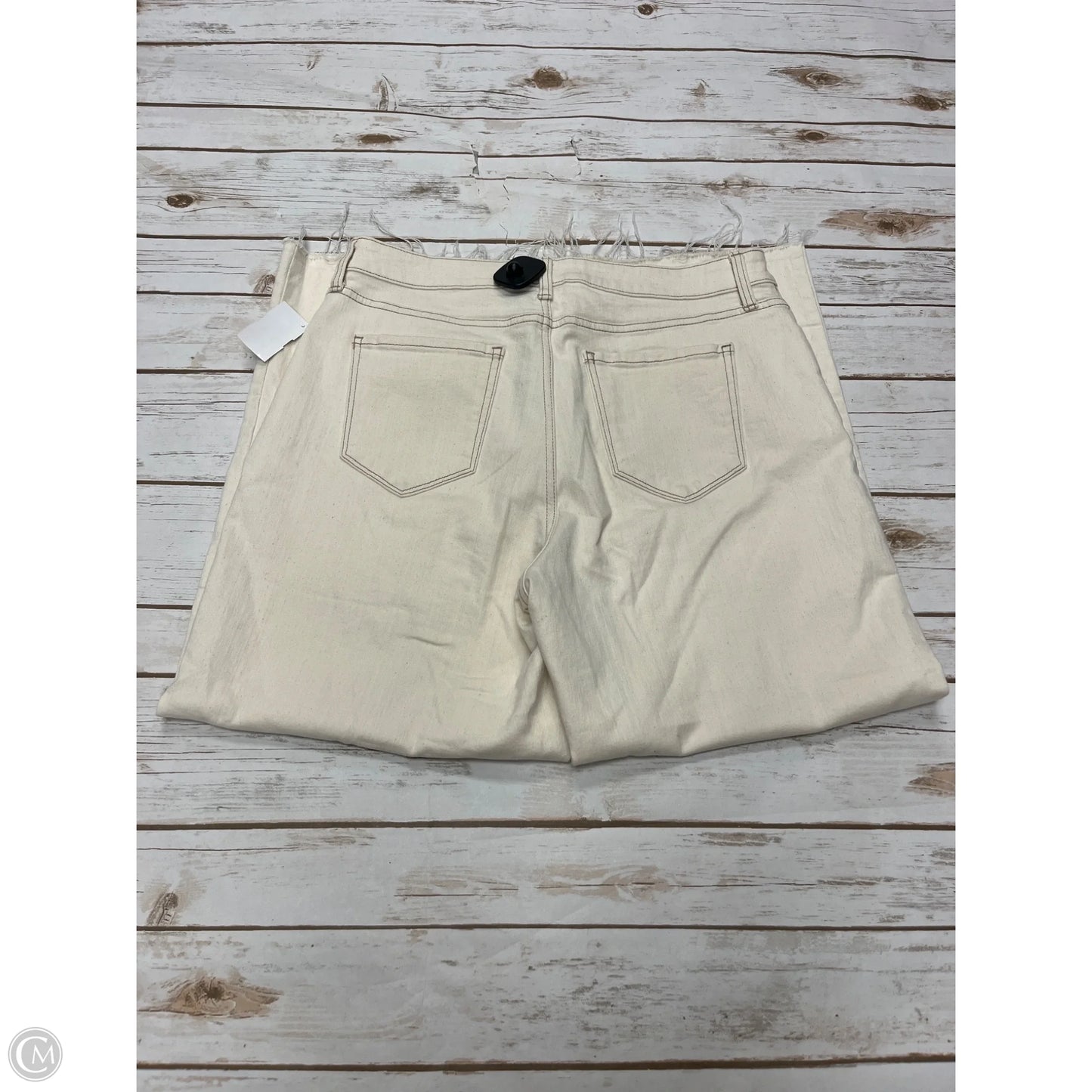Jeans Wide Leg By Ana In Ivory, Size: 14