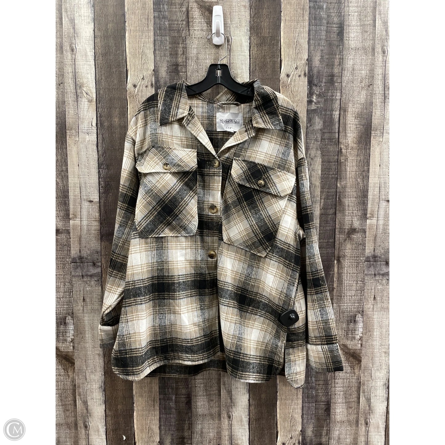 Jacket Shirt By Cme In Plaid Pattern, Size: 1x