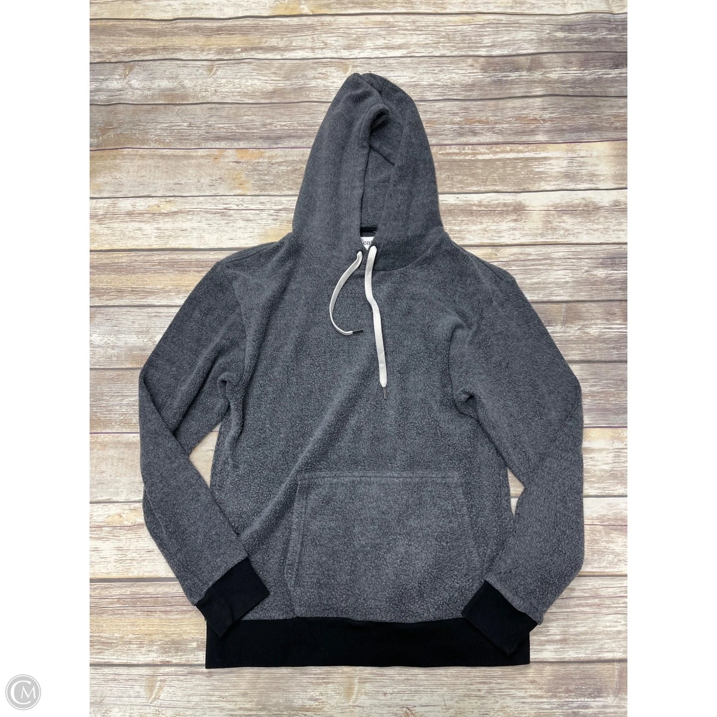 Sweatshirt Hoodie By Cme In Grey, Size: M