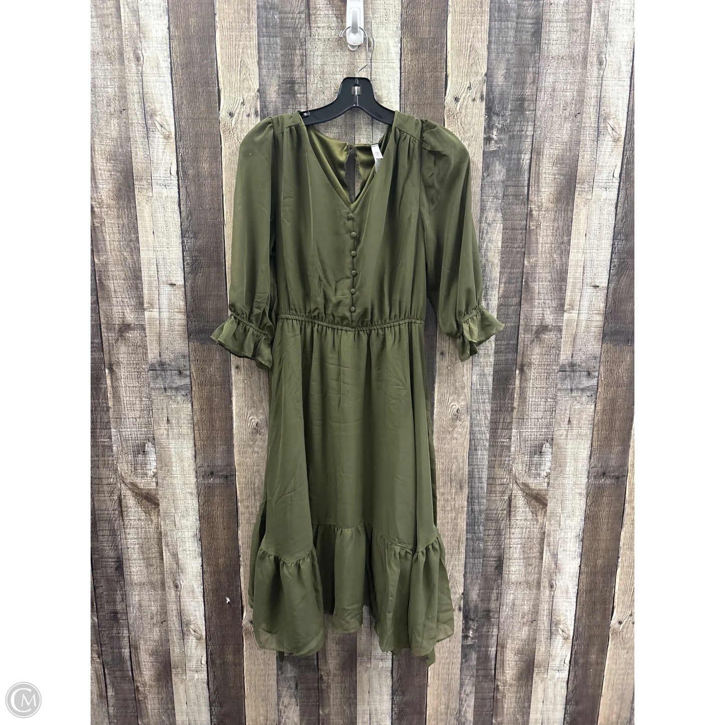 Dress Casual Midi By Ny Collection In Green, Size: Mp