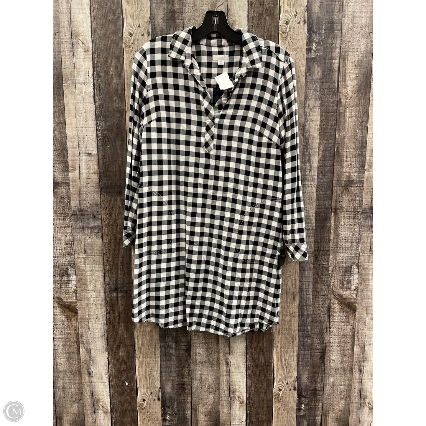 Dress Casual Short By J. Jill In Black & White, Size: Xs