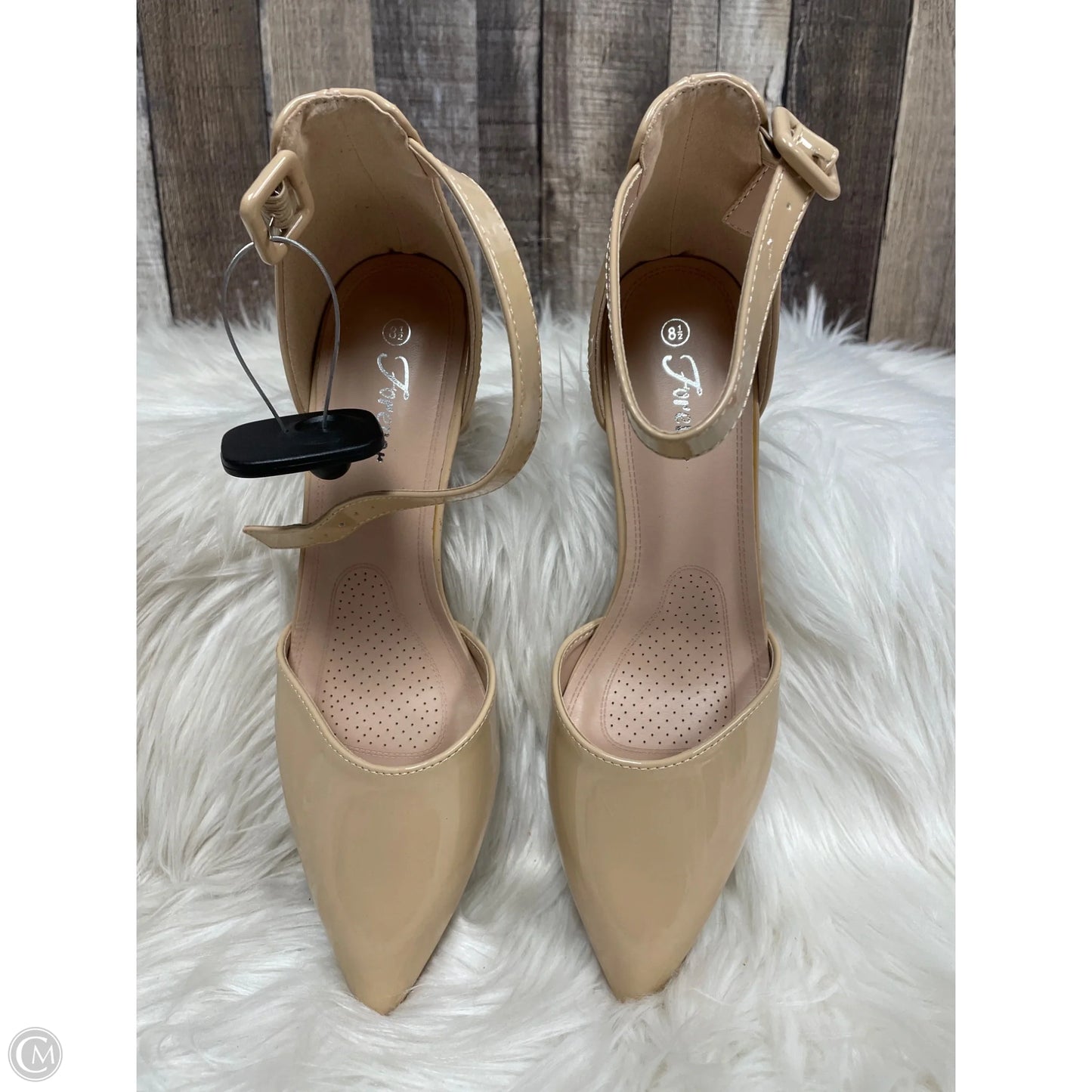 Shoes Heels Block By Forever In Tan, Size: 8.5