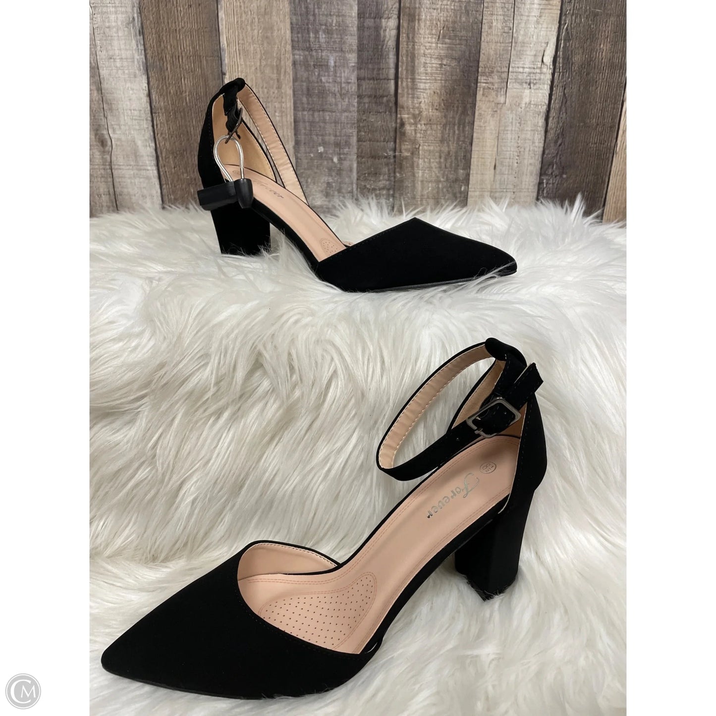 Shoes Heels Block By Forever In Black, Size: 8.5