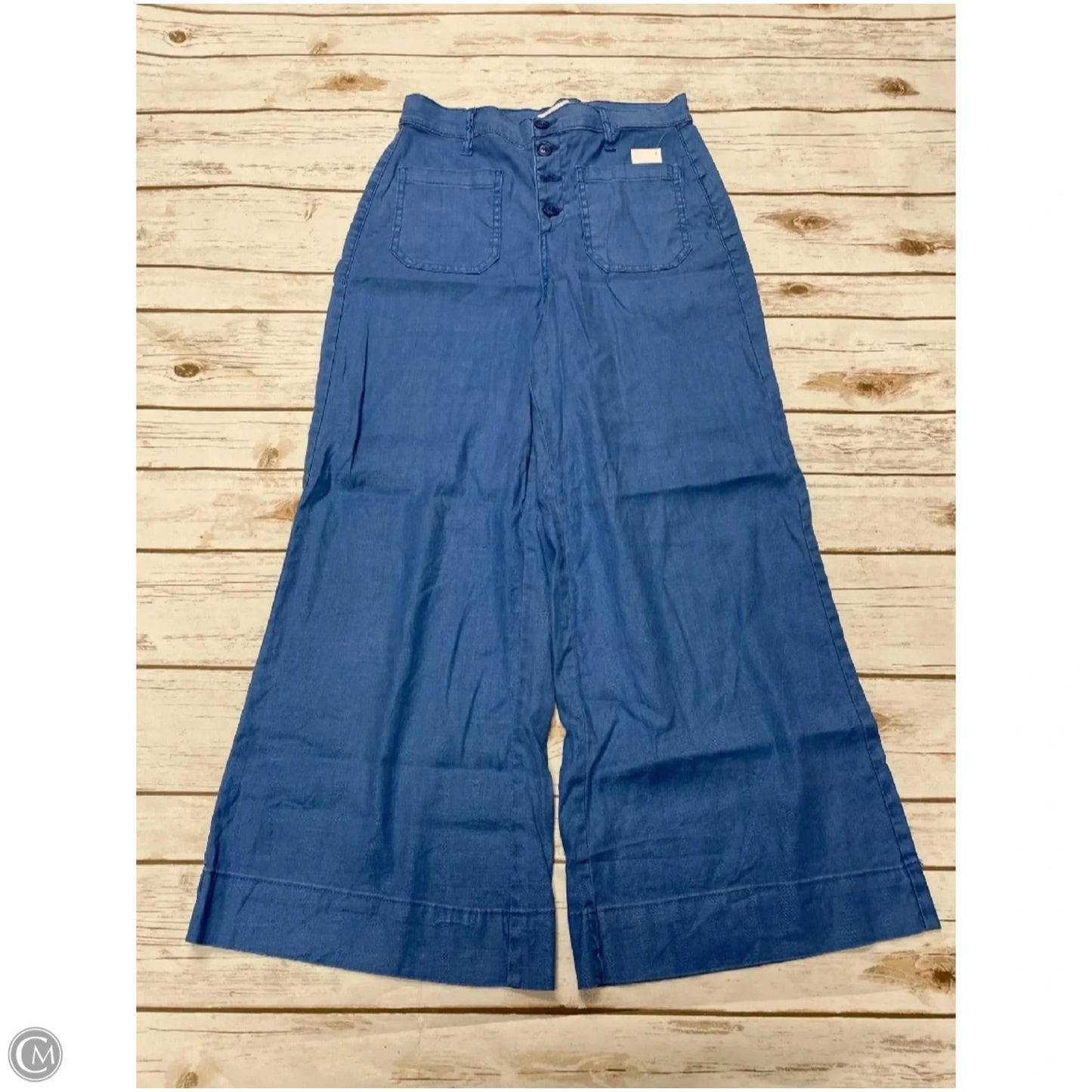 Pants Wide Leg By Evereve In Blue, Size: 6