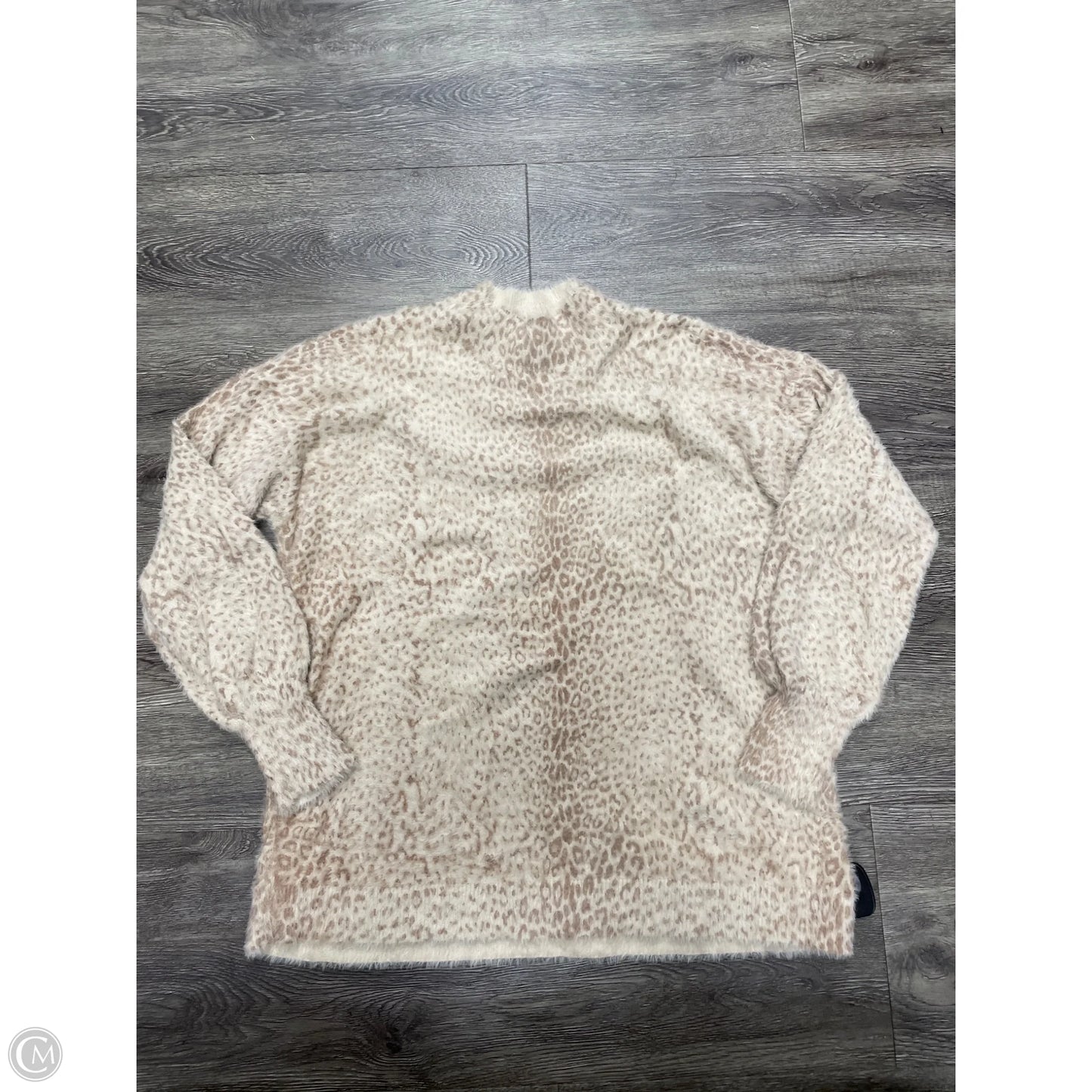 Sweater By Chicos In Animal Print, Size: L