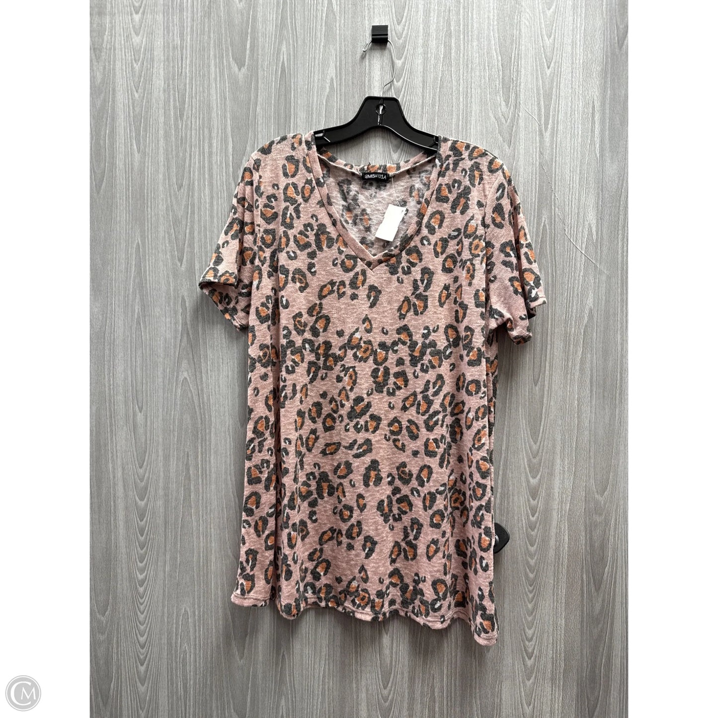 Top Short Sleeve By Cme In Multi-colored, Size: L