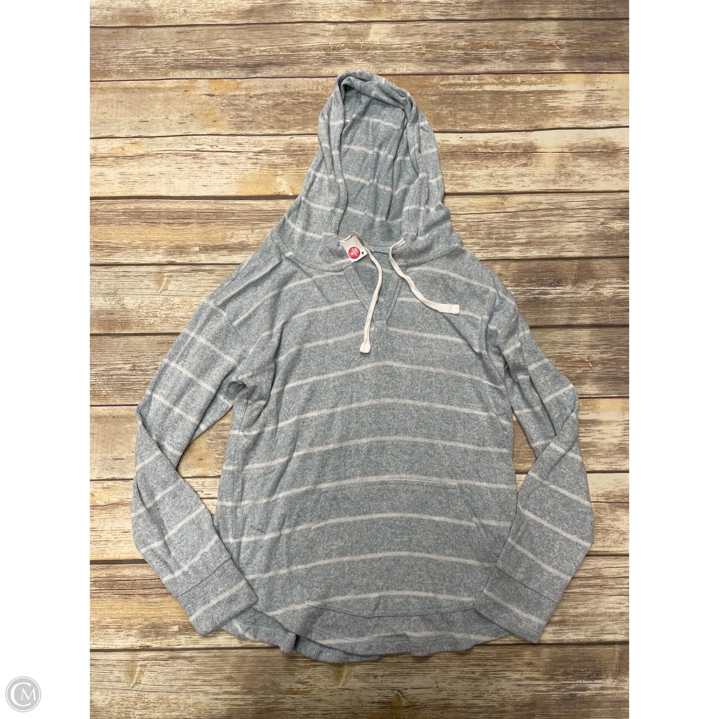 Top Long Sleeve By Market & Spruce In Blue & White, Size: M