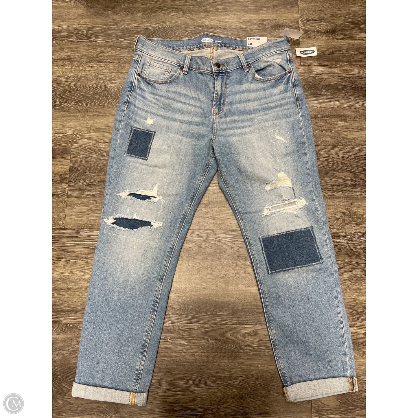 Jeans Boyfriend By Old Navy In Blue Denim, Size: 10