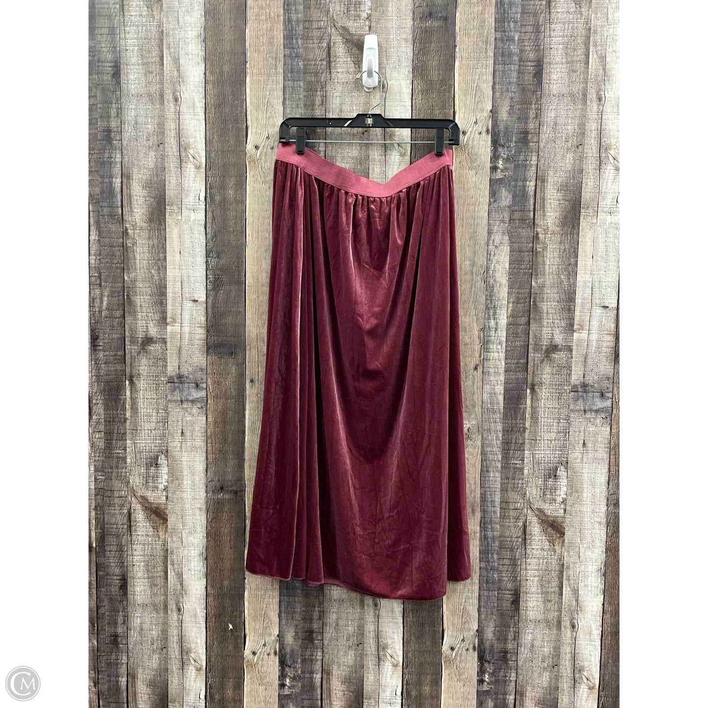 Skirt Maxi By Kaktus In Maroon, Size: L