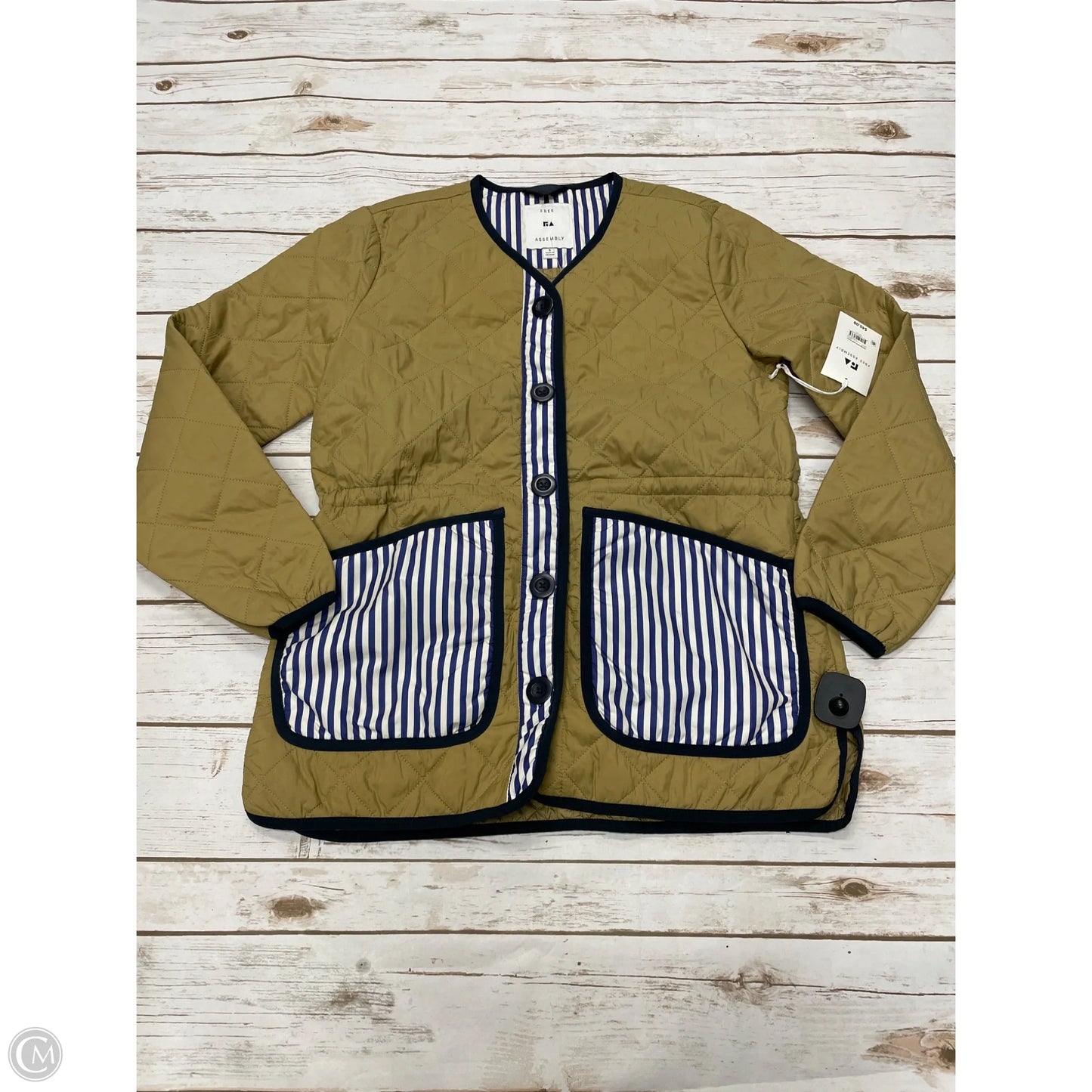 Coat Puffer & Quilted By Free Assembly In Multi-colored, Size: S