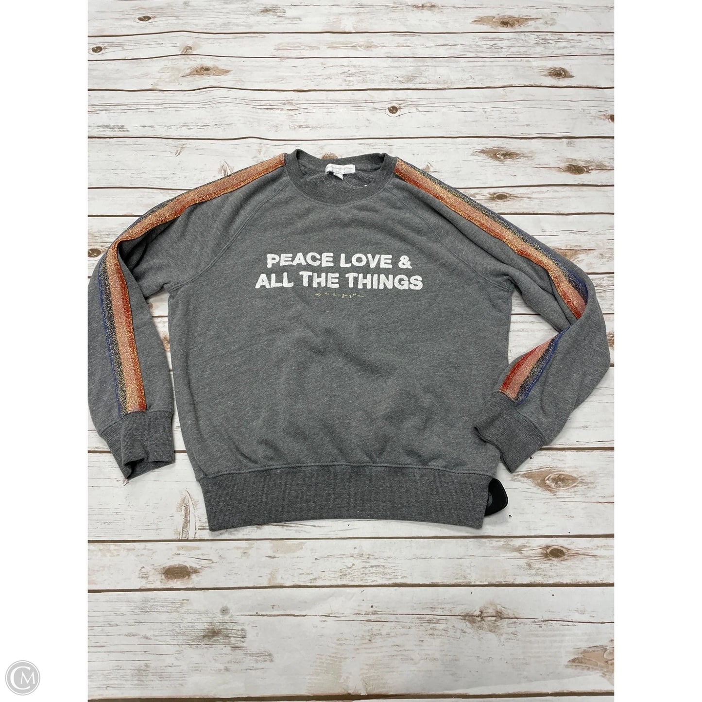 Sweatshirt Crewneck By Spiritual Gangster In Grey, Size: S