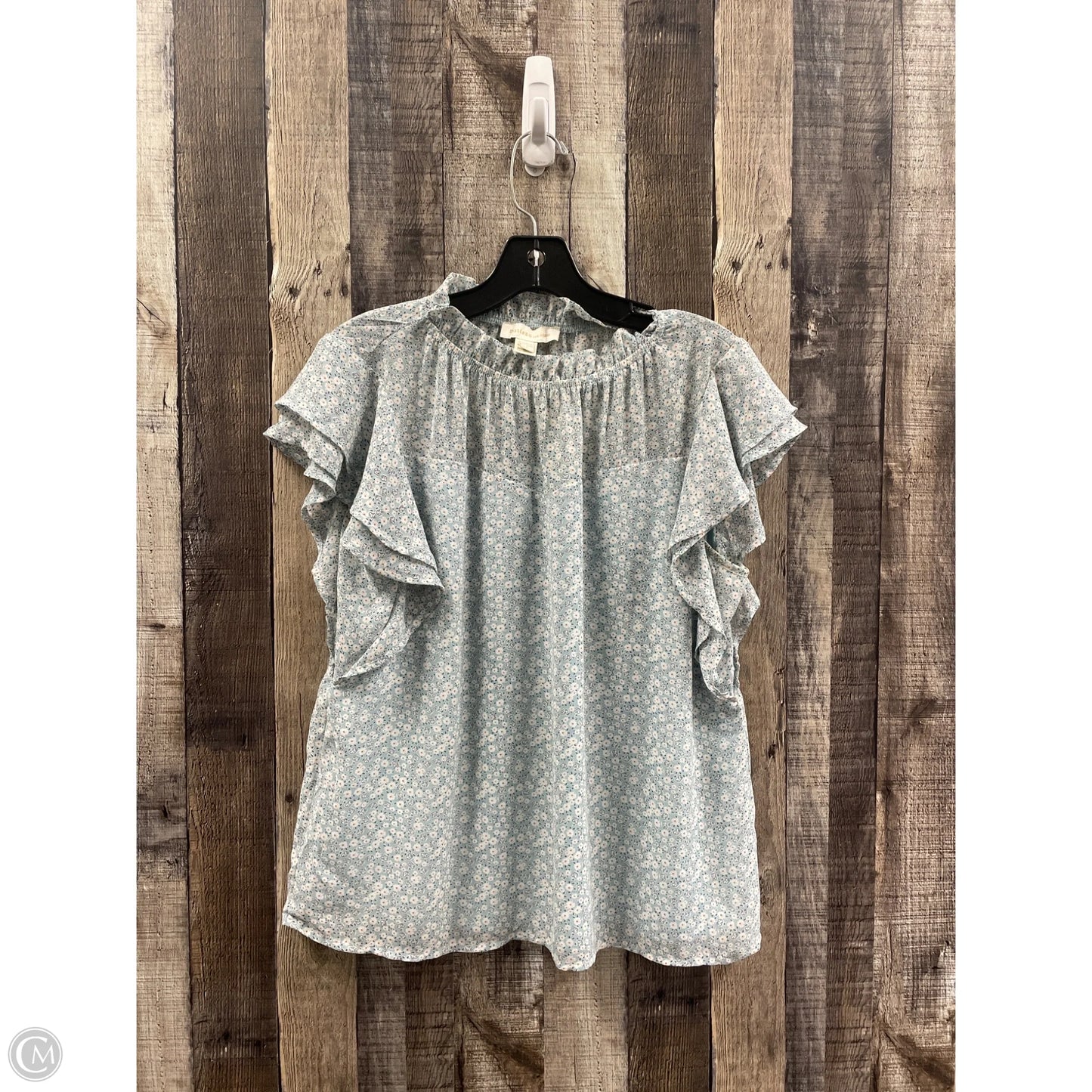 Top Short Sleeve By Monteau In Multi-colored, Size: L