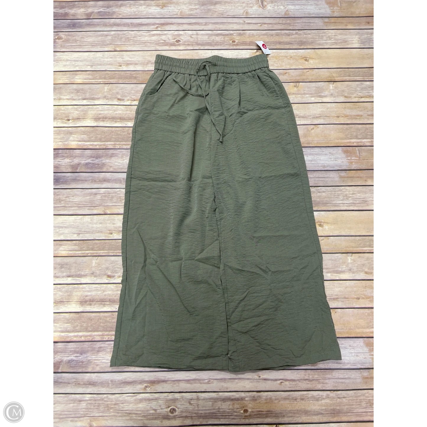 Pants Wide Leg By Cme In Green, Size: L