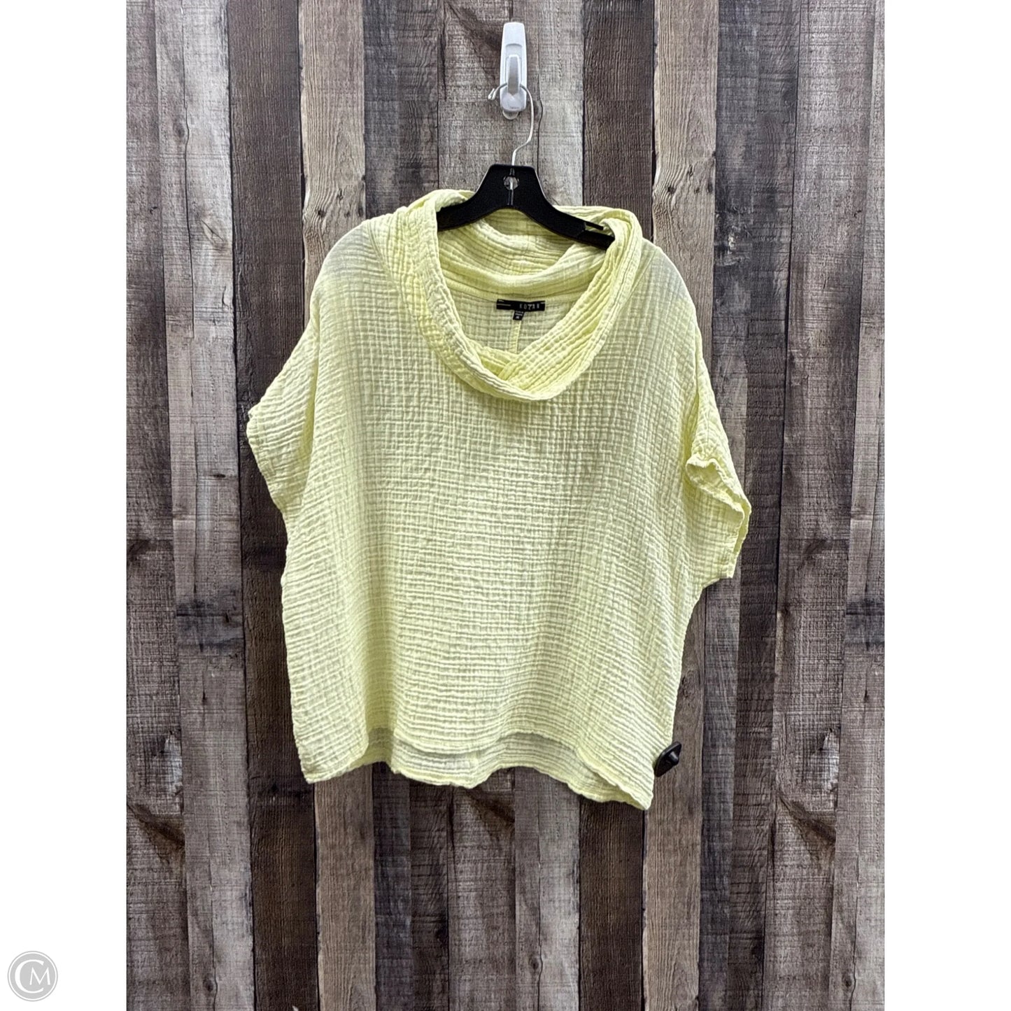 Top Short Sleeve By Cme In Zebra Print, Size: M